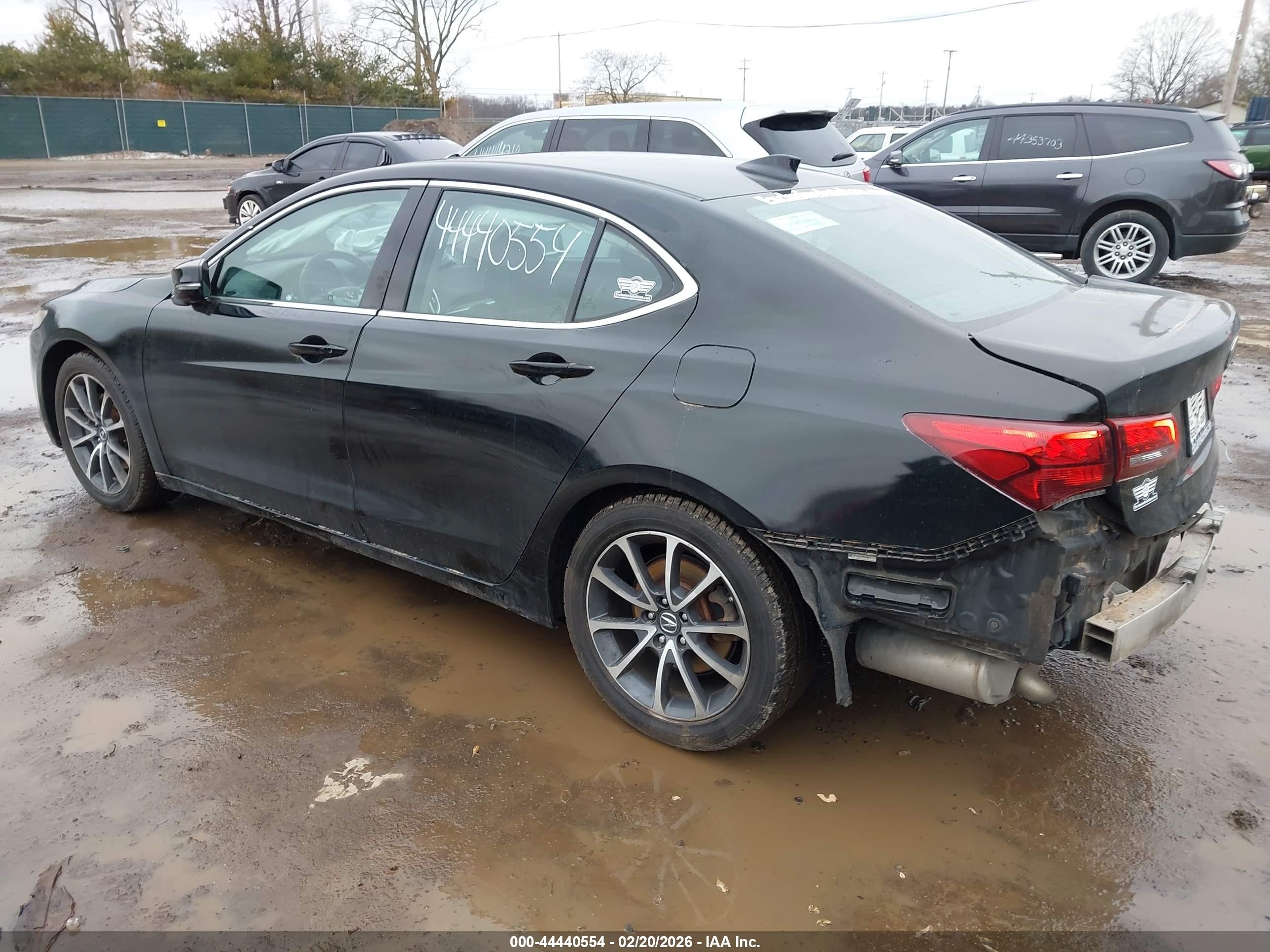 2015 Acura Tlx V6 Black vin: 19UUB2F37FA024552