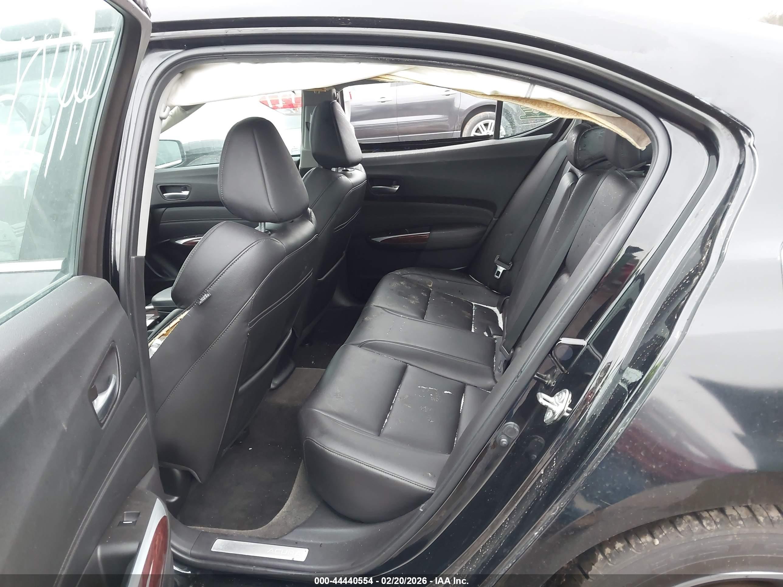 2015 Acura Tlx V6 Black vin: 19UUB2F37FA024552