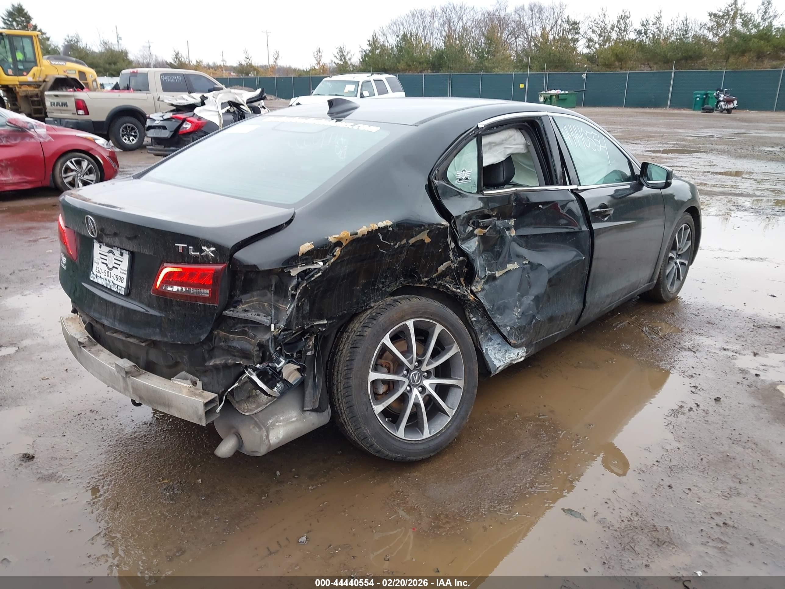 2015 Acura Tlx V6 Black vin: 19UUB2F37FA024552