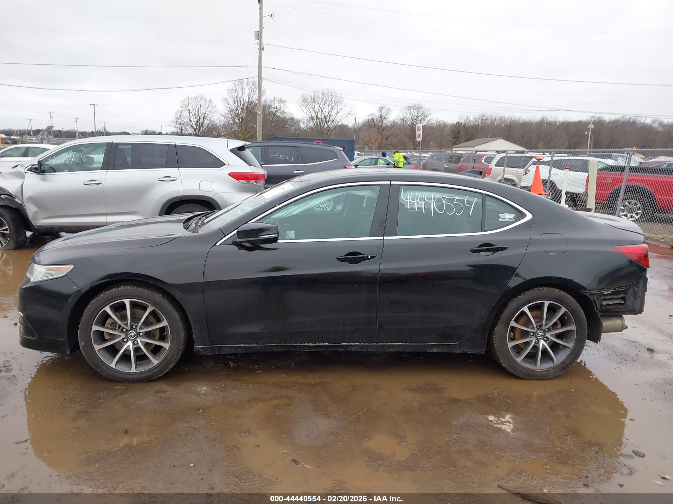 2015 Acura Tlx V6 Black vin: 19UUB2F37FA024552