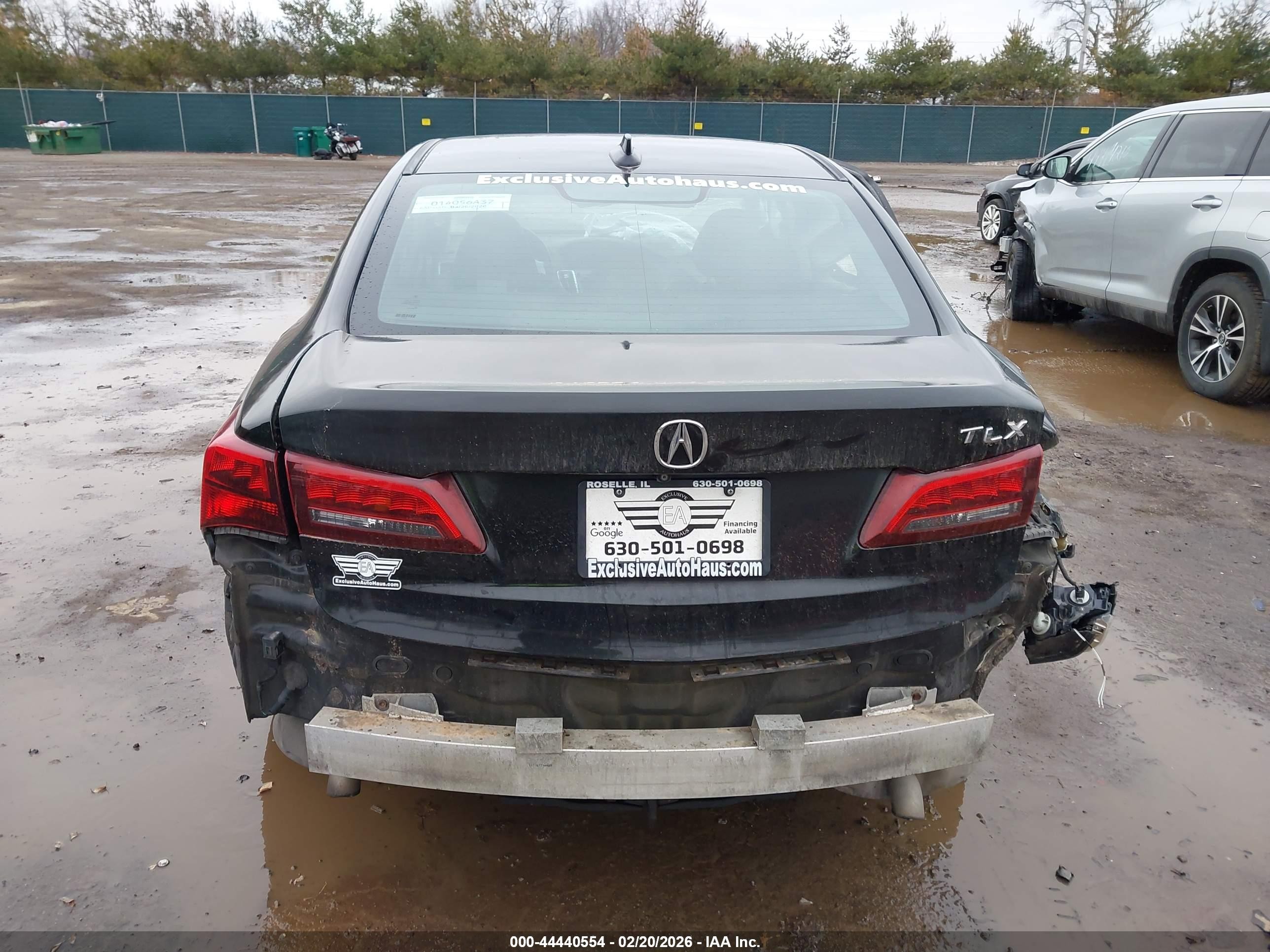 2015 Acura Tlx V6 Black vin: 19UUB2F37FA024552