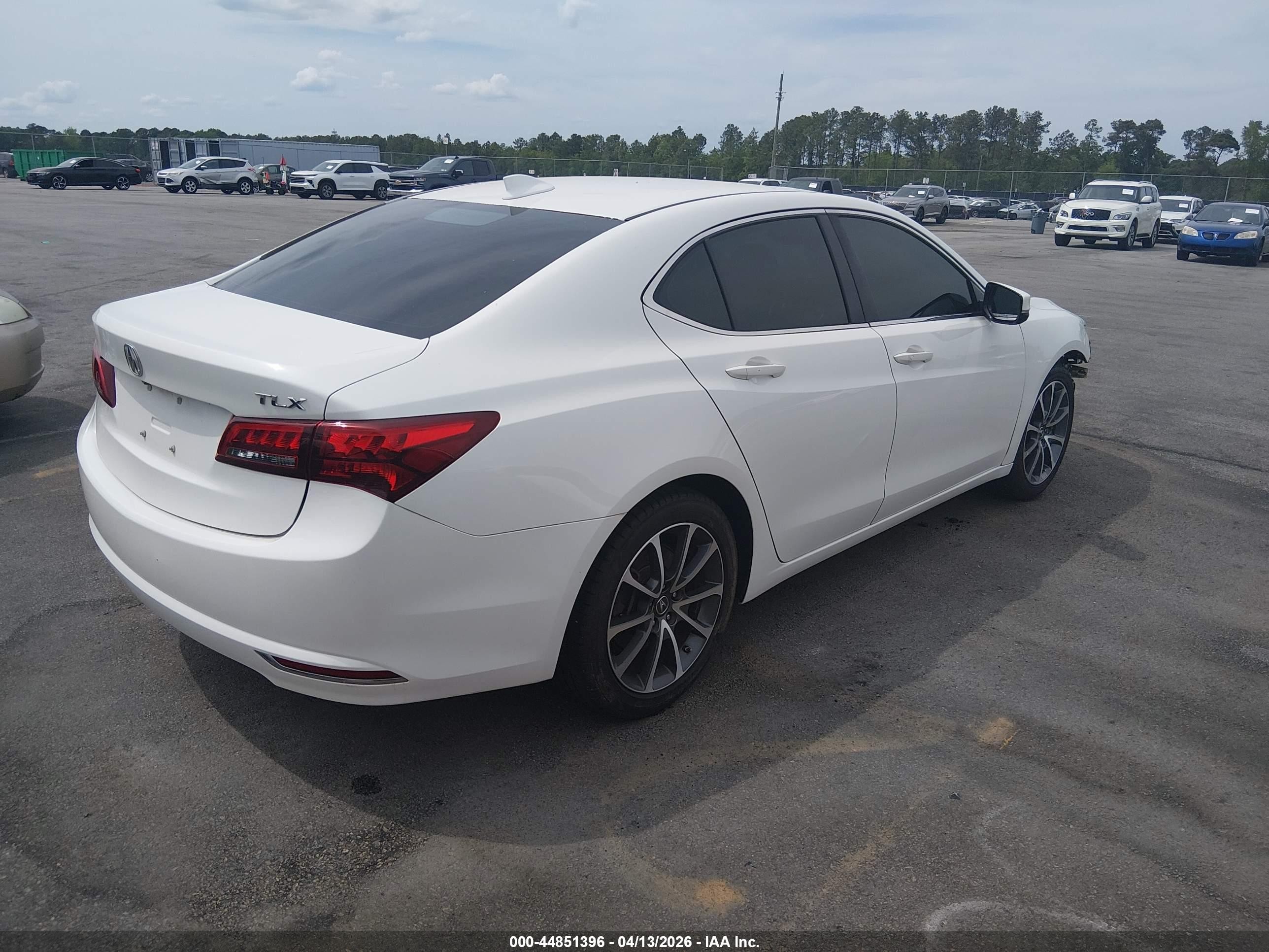 2015 Acura Tlx V6 White vin: 19UUB2F38FA002026