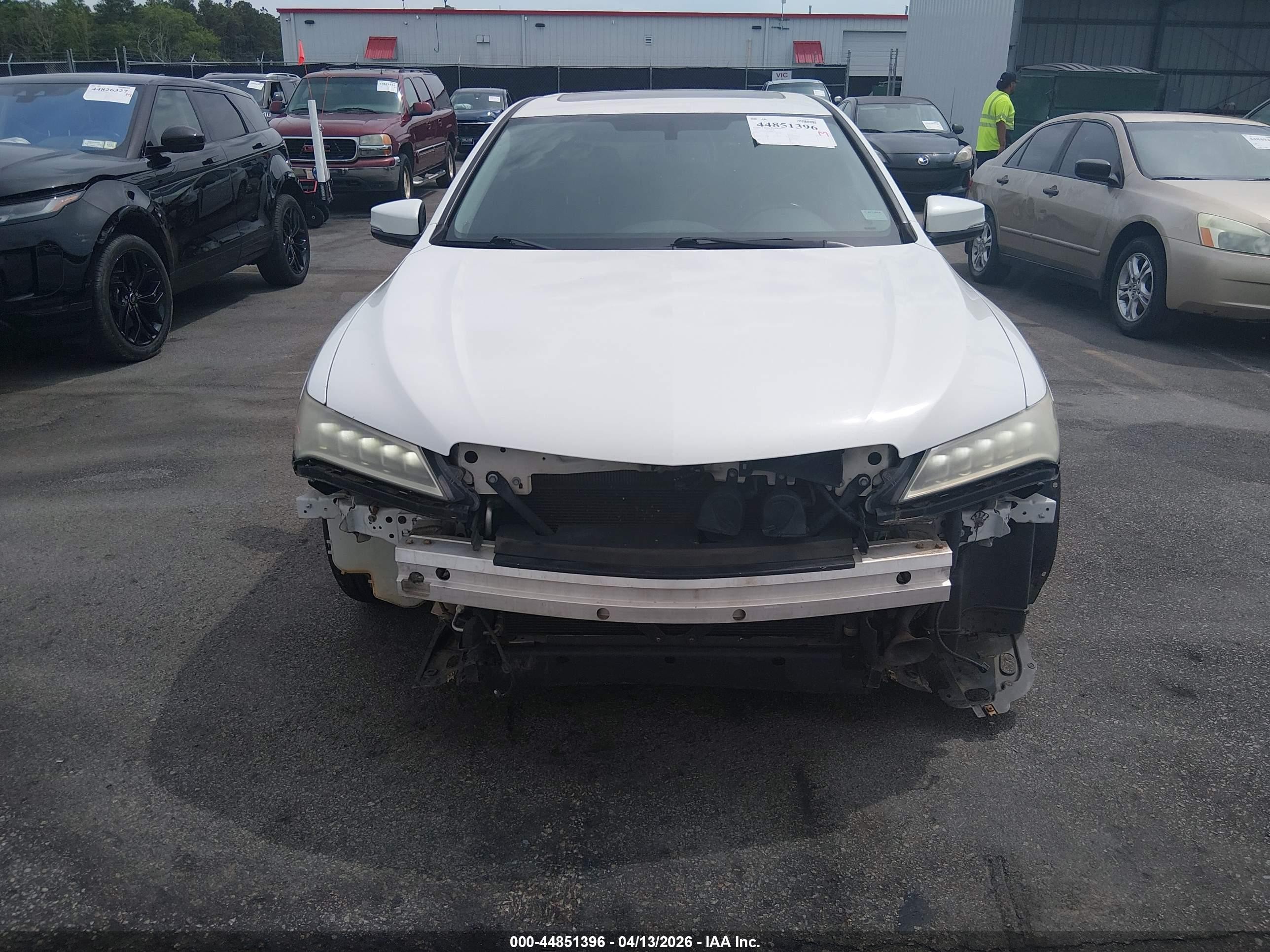 2015 Acura Tlx V6 White vin: 19UUB2F38FA002026