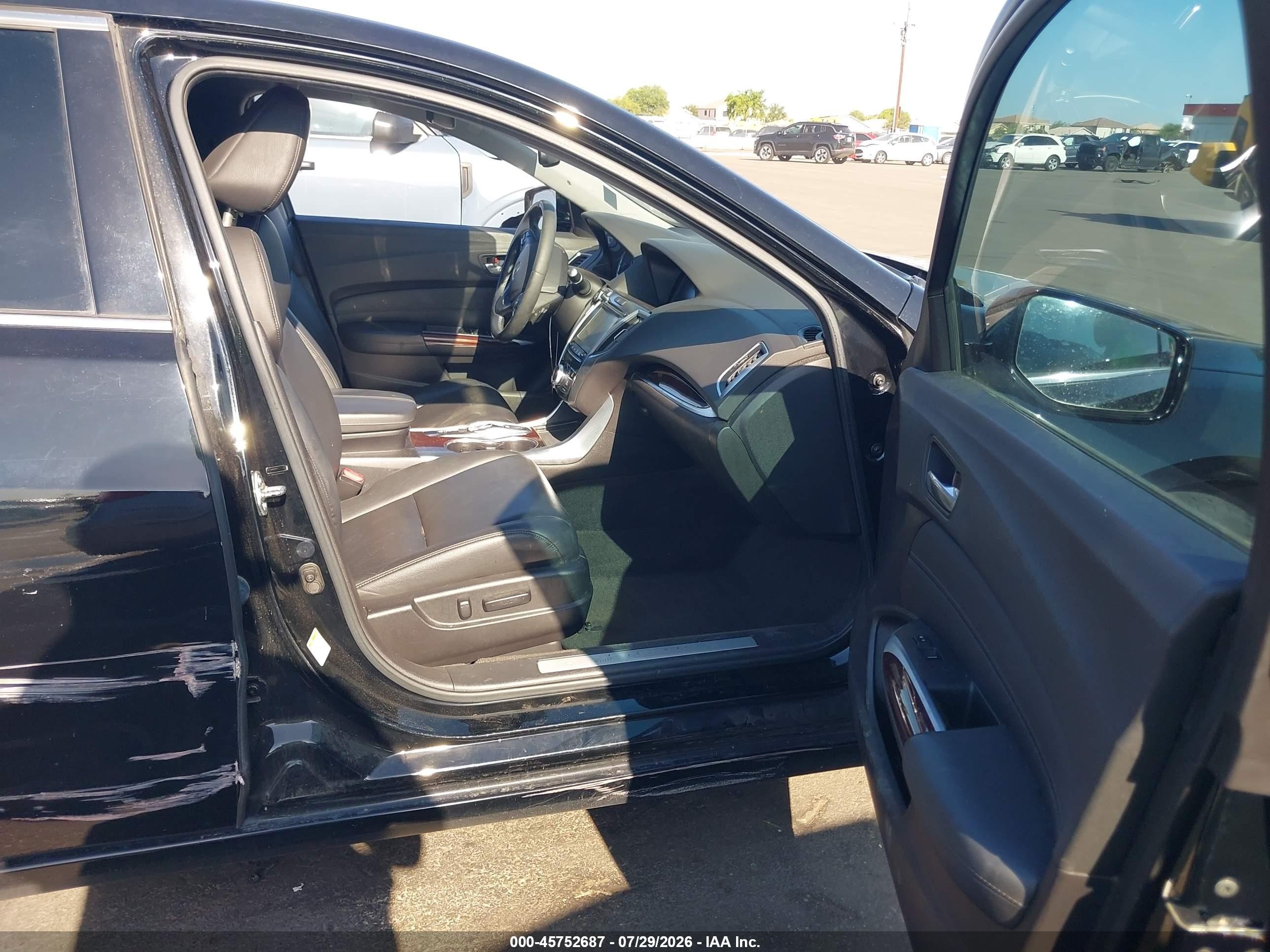 2015 Acura Tlx V6 Черный vin: 19UUB2F38FA005220