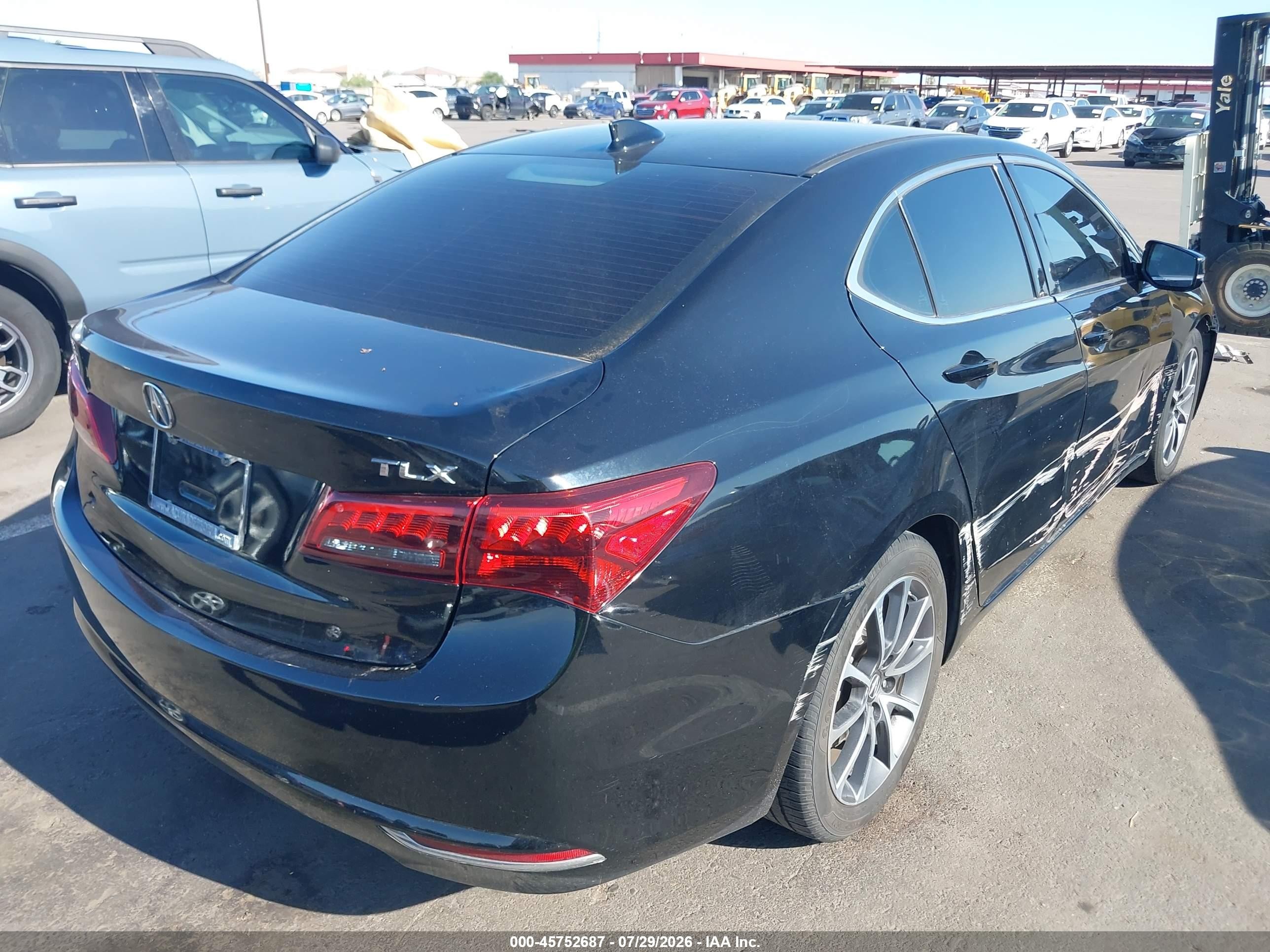 2015 Acura Tlx V6 Черный vin: 19UUB2F38FA005220