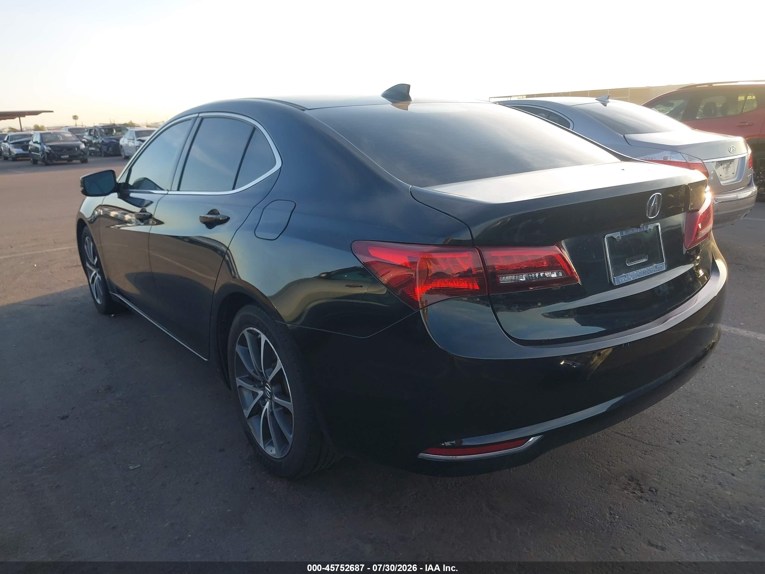 2015 Acura Tlx V6 Черный vin: 19UUB2F38FA005220