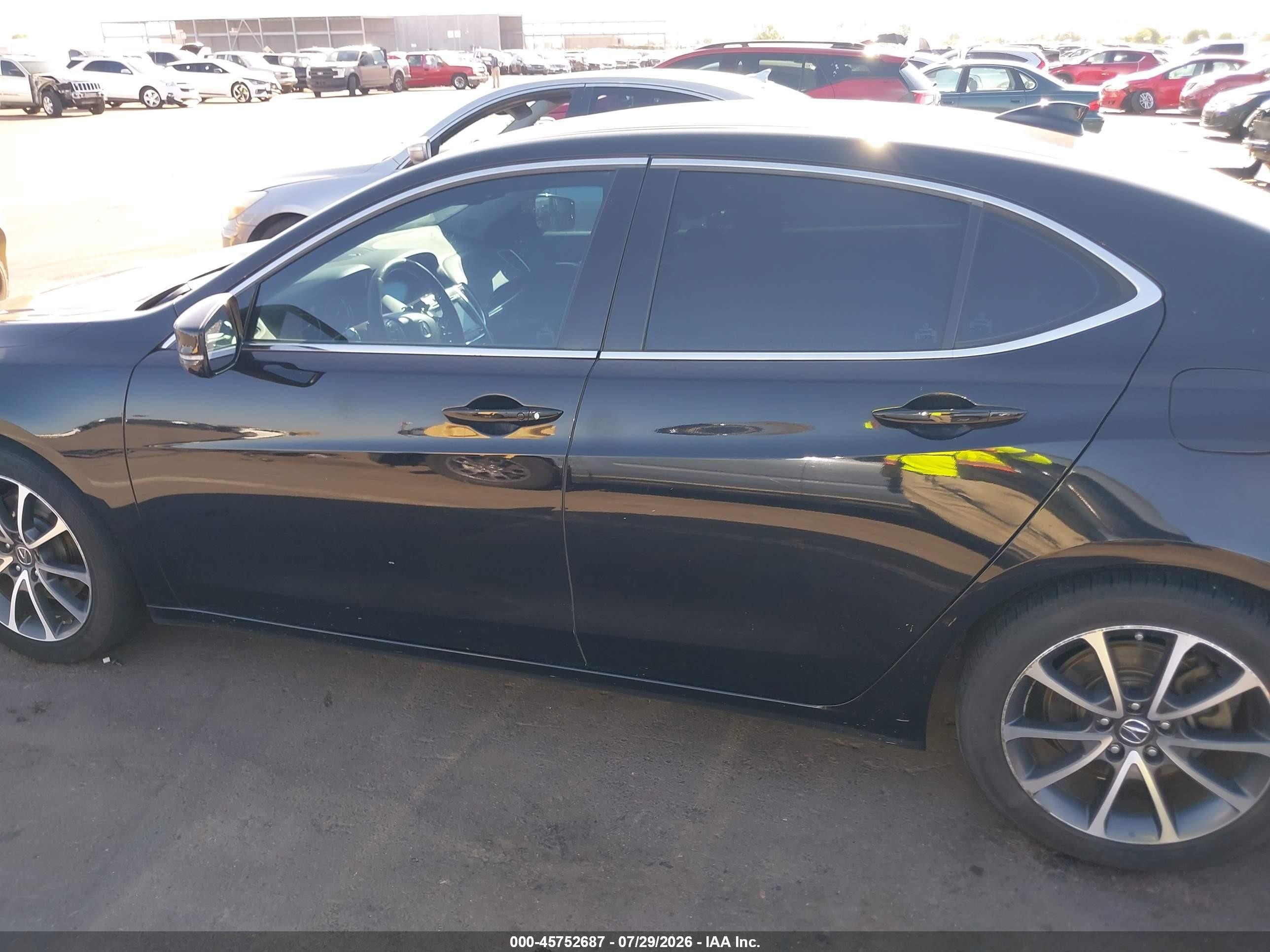 2015 Acura Tlx V6 Черный vin: 19UUB2F38FA005220