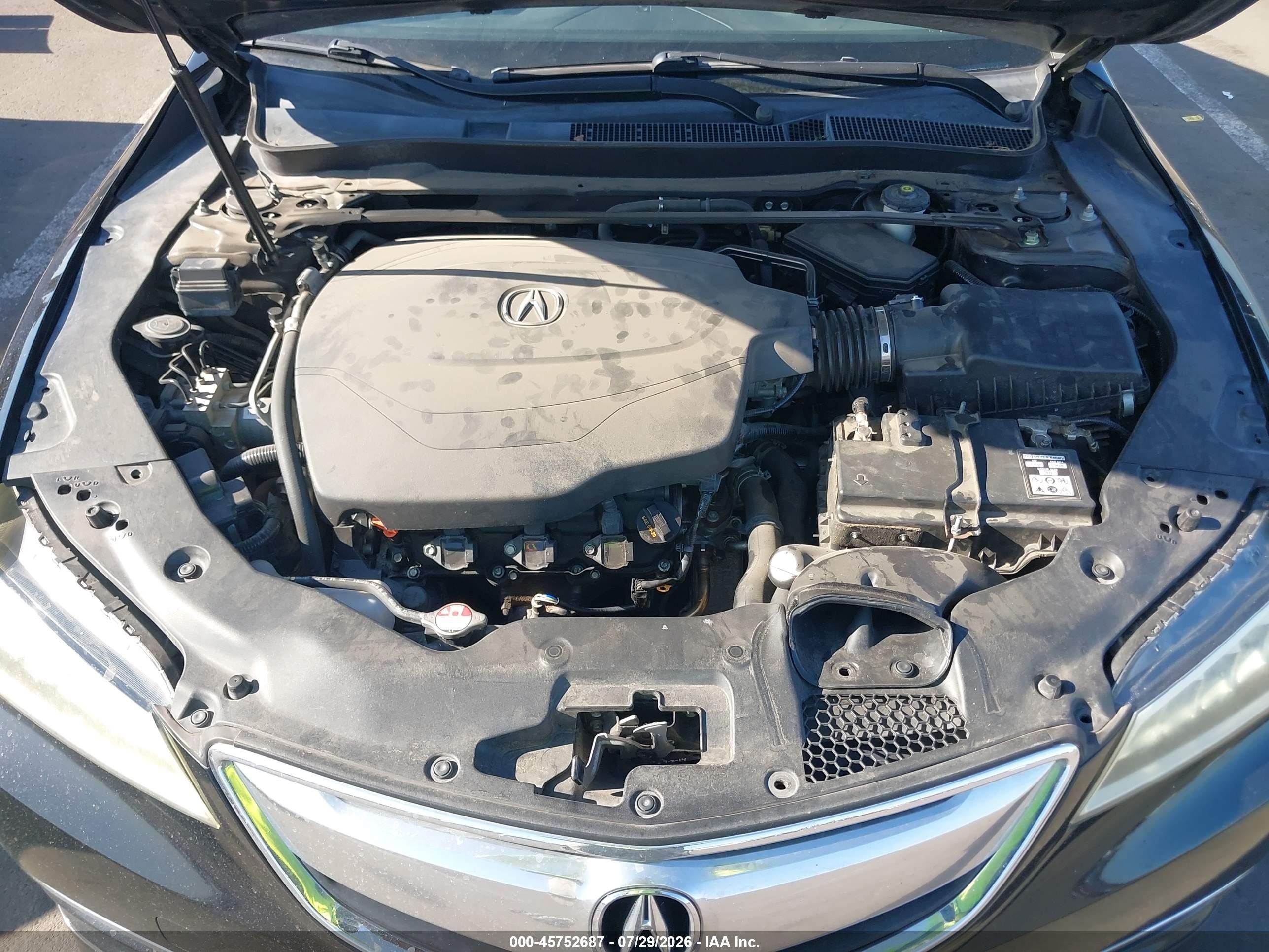 2015 Acura Tlx V6 Черный vin: 19UUB2F38FA005220