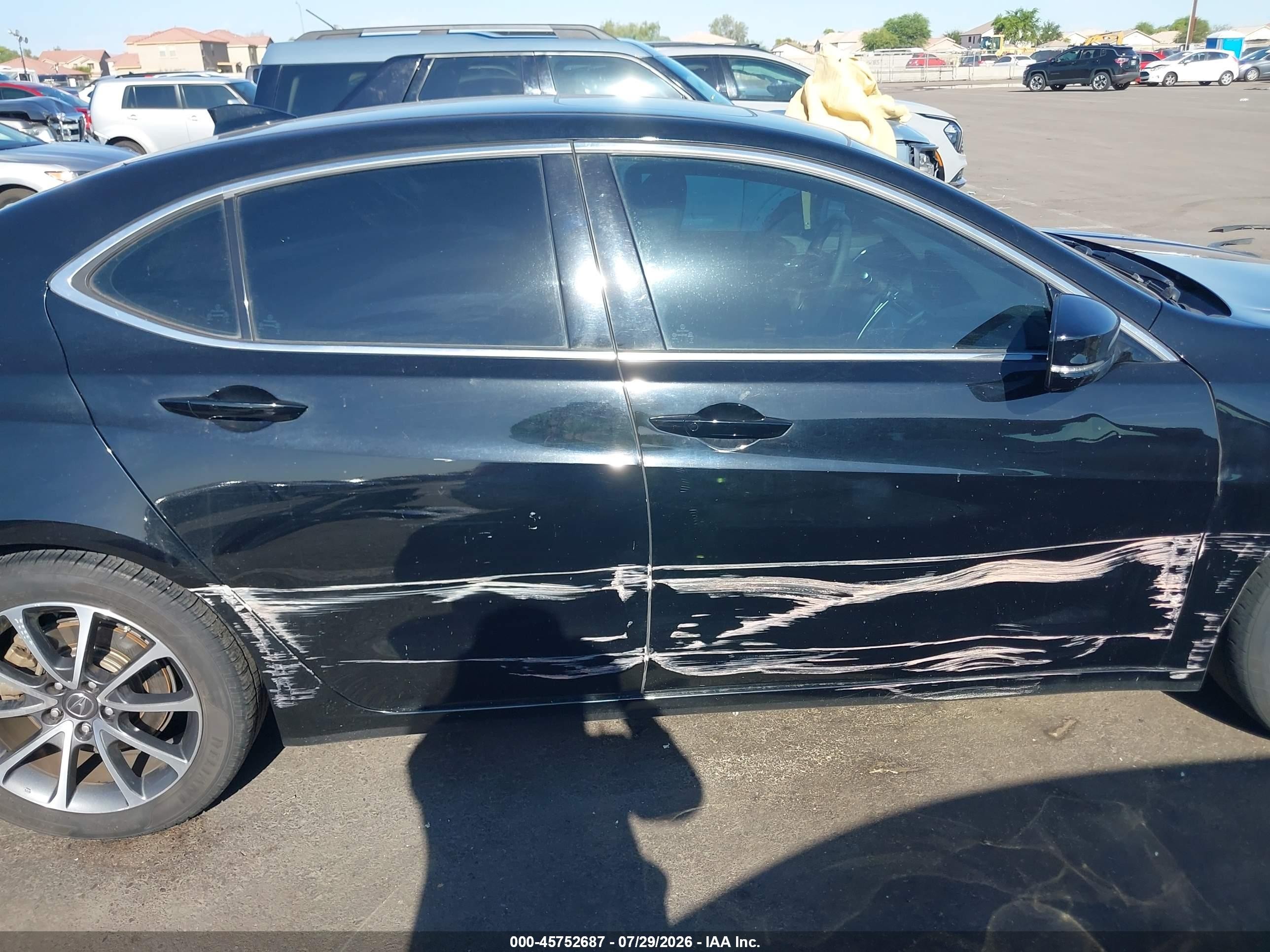 2015 Acura Tlx V6 Черный vin: 19UUB2F38FA005220