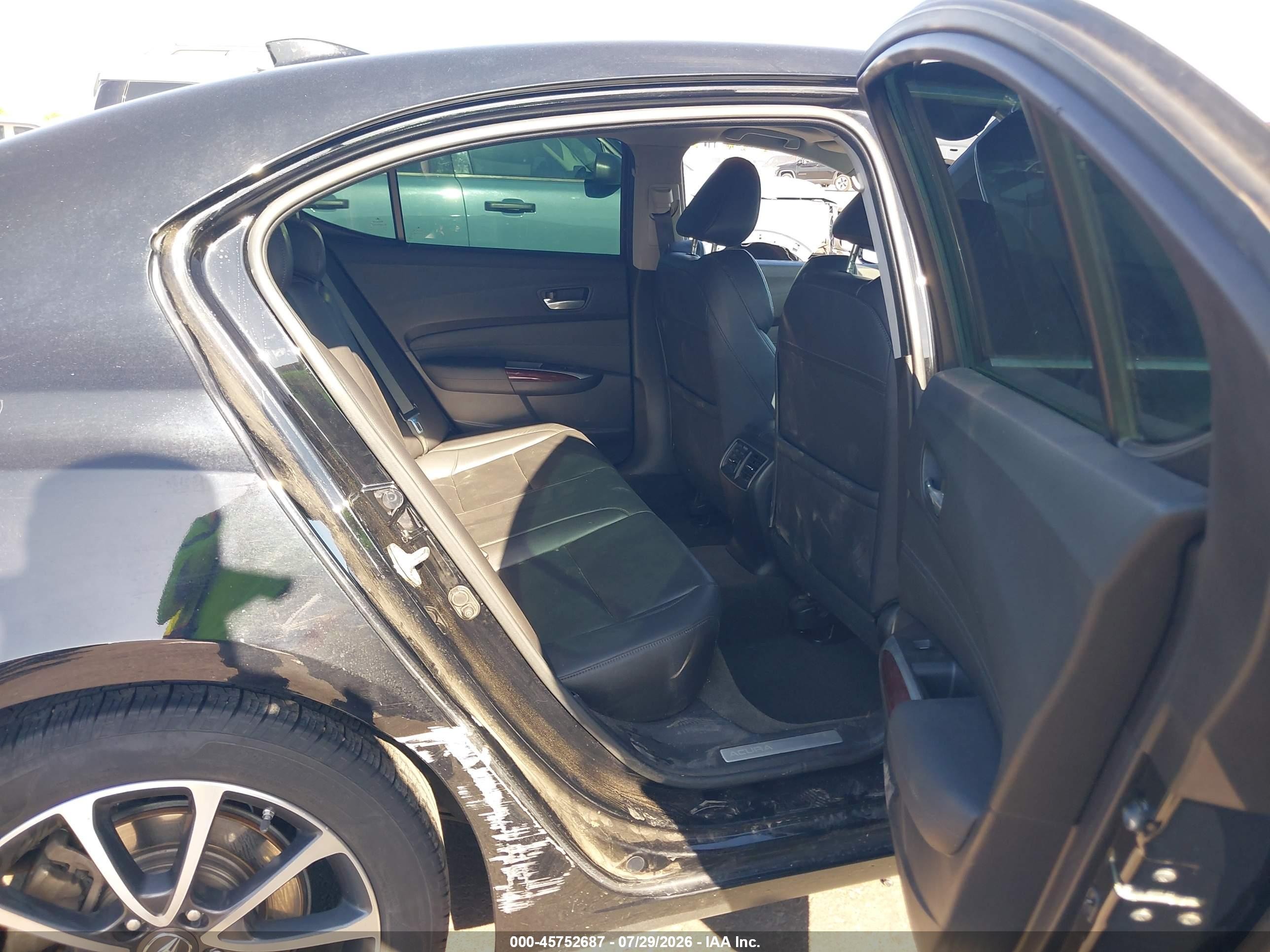 2015 Acura Tlx V6 Черный vin: 19UUB2F38FA005220