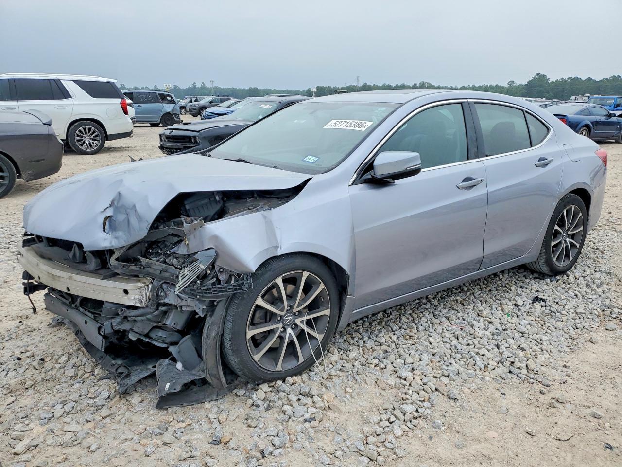 2015 Acura Tlx Silver vin: 19UUB2F38FA016637