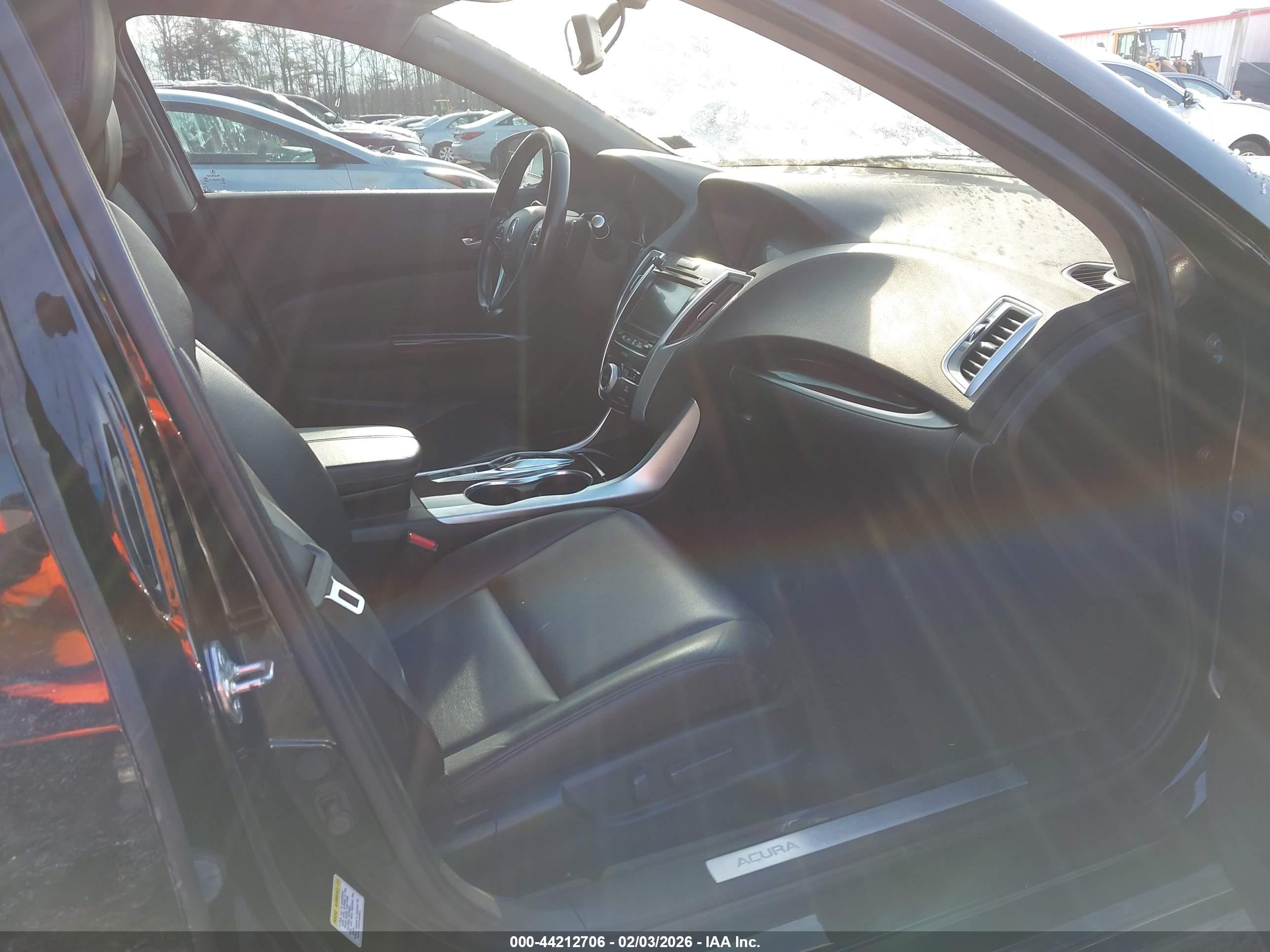 2015 Acura Tlx V6 Black vin: 19UUB2F39FA012354