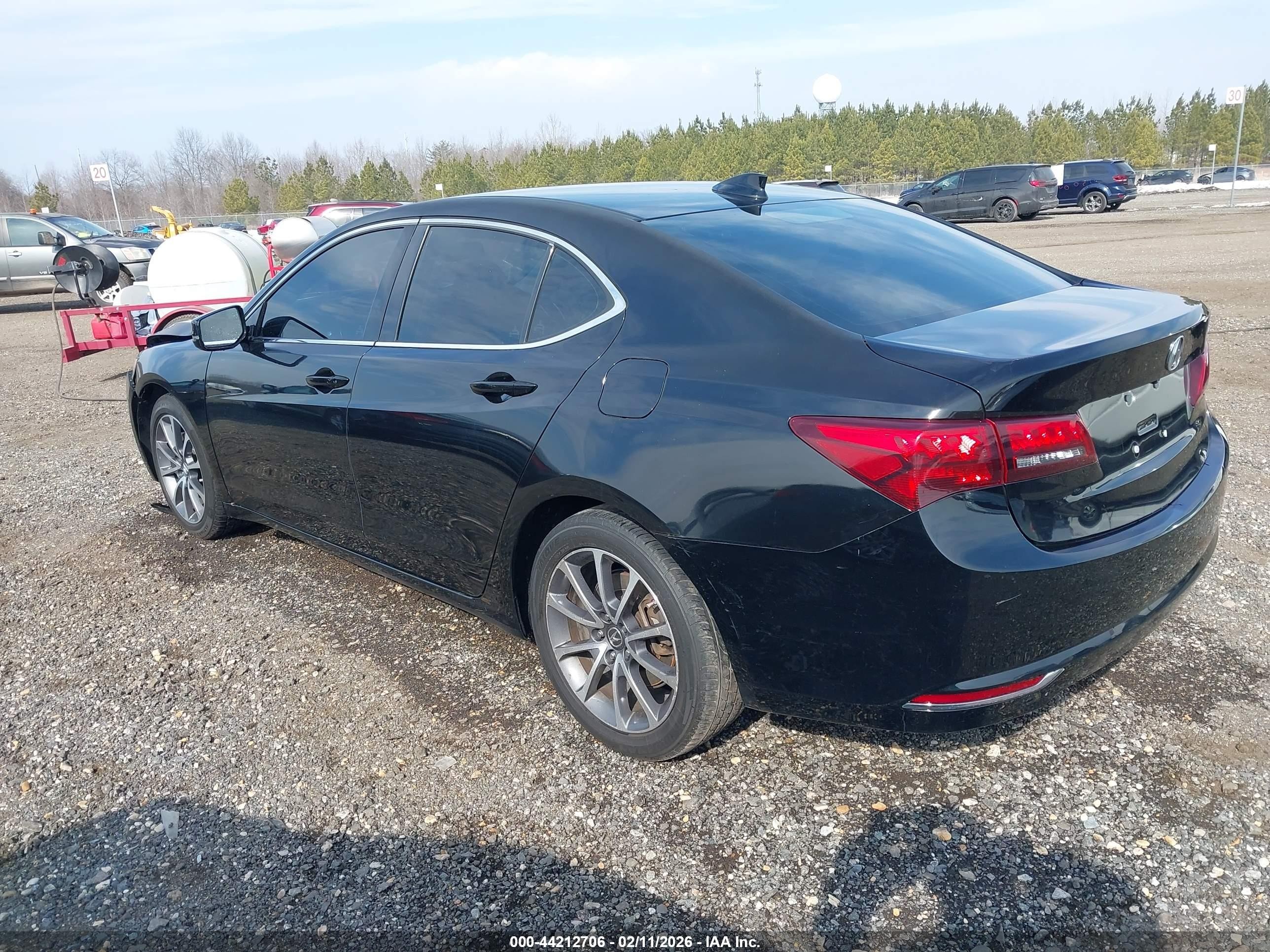2015 Acura Tlx V6 Black vin: 19UUB2F39FA012354