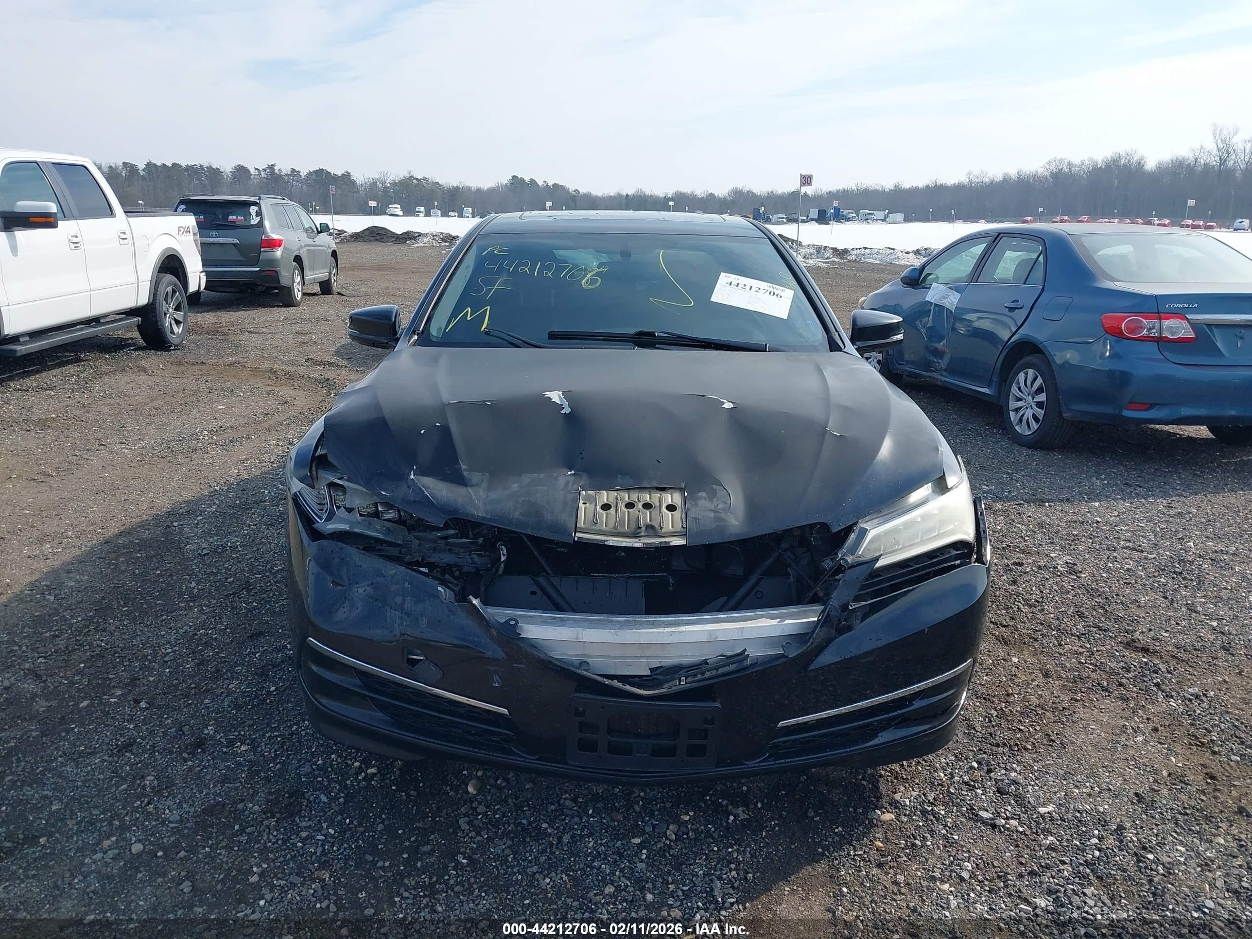 2015 Acura Tlx V6 Black vin: 19UUB2F39FA012354