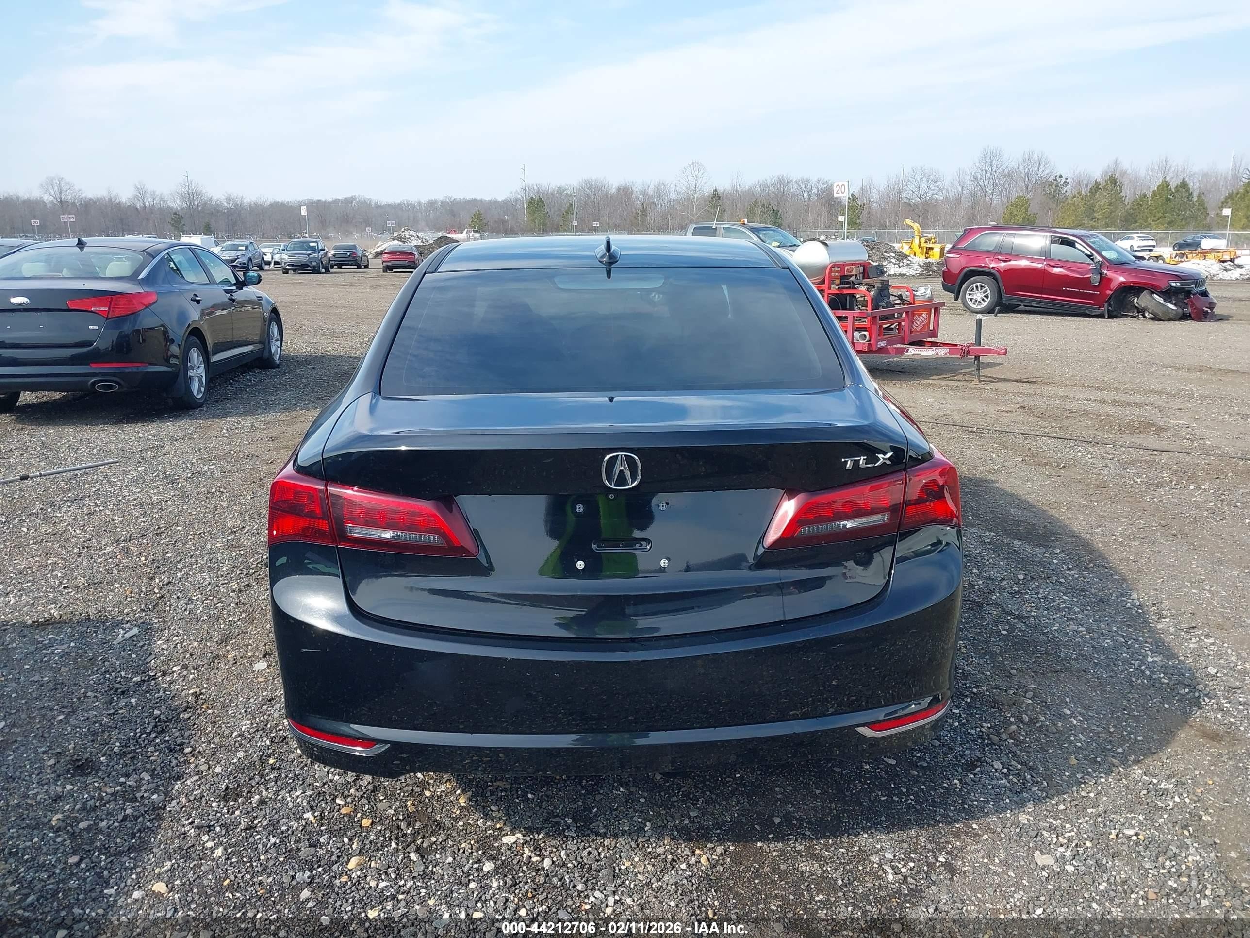 2015 Acura Tlx V6 Black vin: 19UUB2F39FA012354