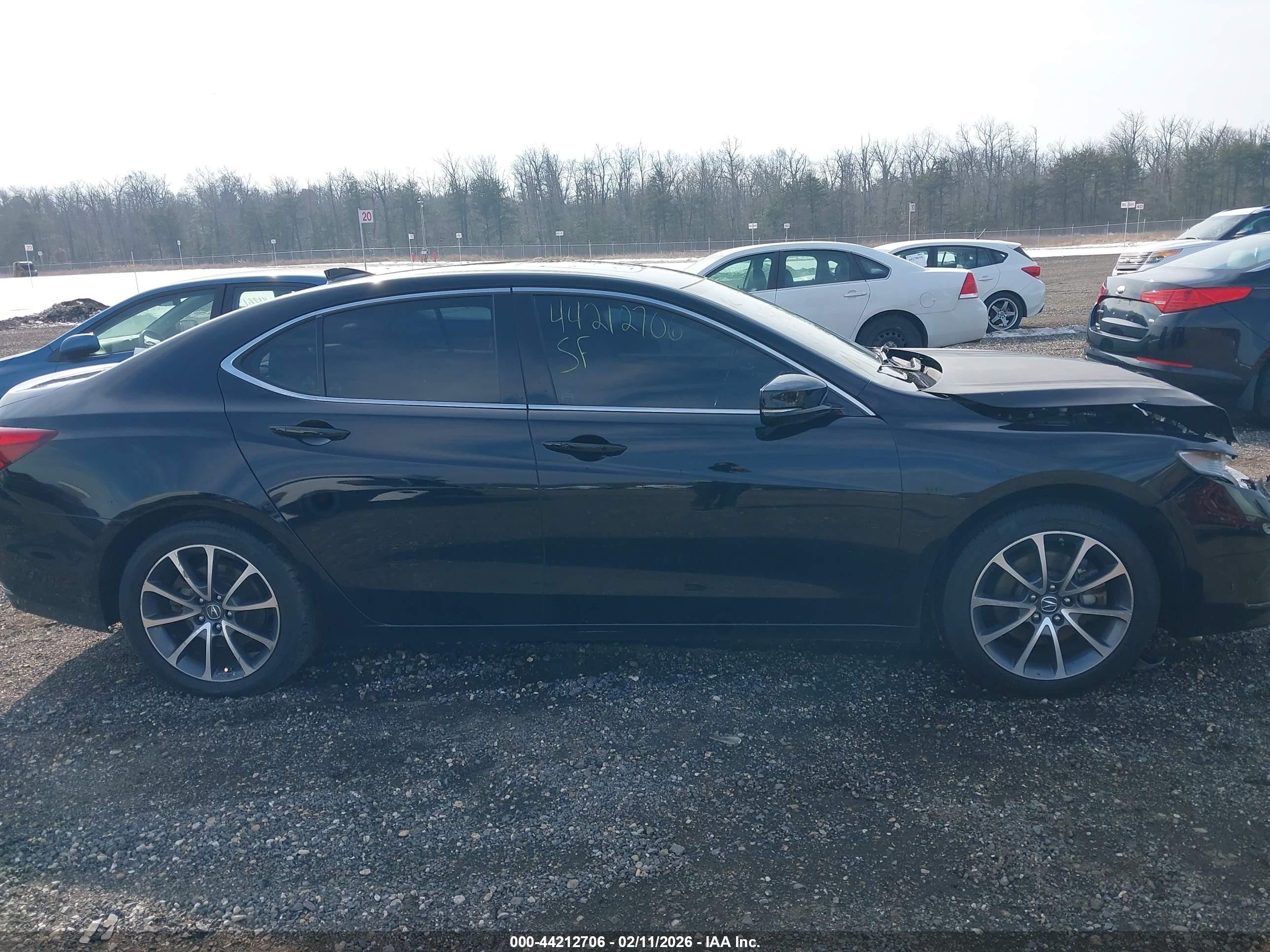 2015 Acura Tlx V6 Black vin: 19UUB2F39FA012354