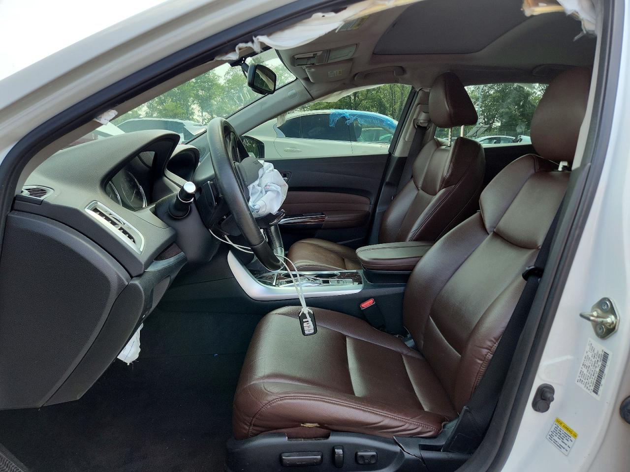 2015 Acura Tlx White vin: 19UUB2F39FA017926
