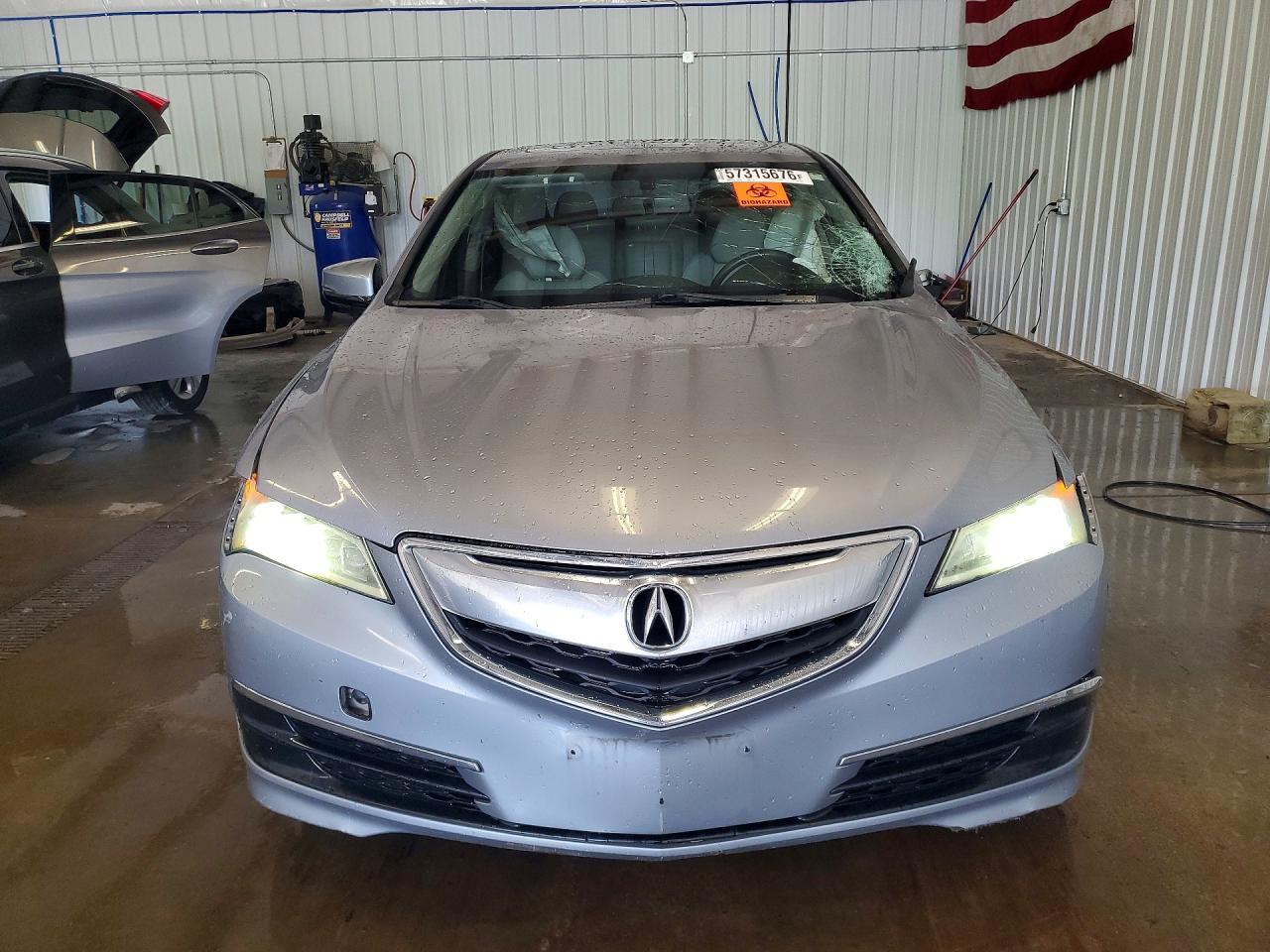 2015 Acura Tlx Silver vin: 19UUB2F3XFA016624