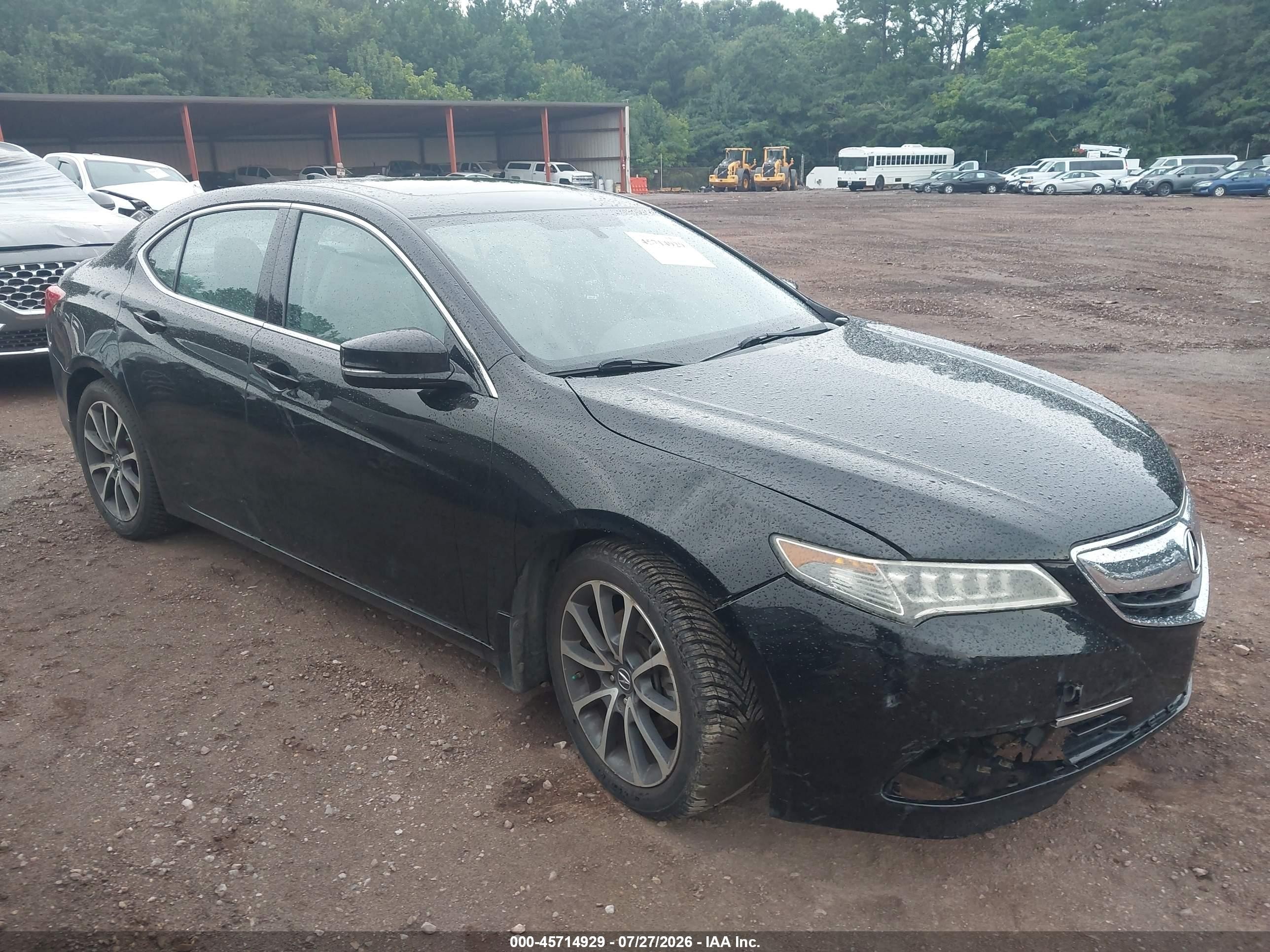 2015 Acura Tlx V6 Black vin: 19UUB2F3XFA023847