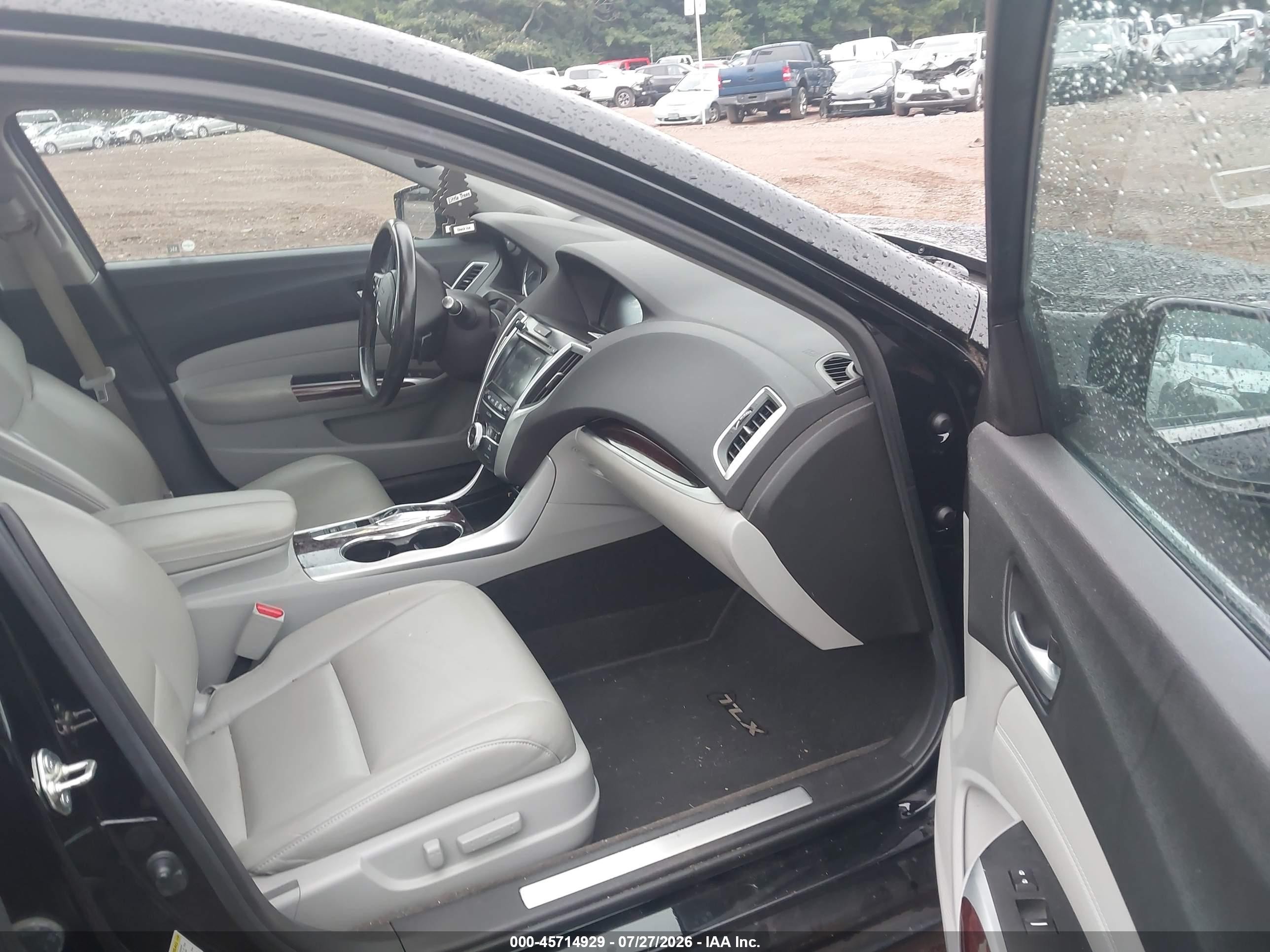 2015 Acura Tlx V6 Black vin: 19UUB2F3XFA023847