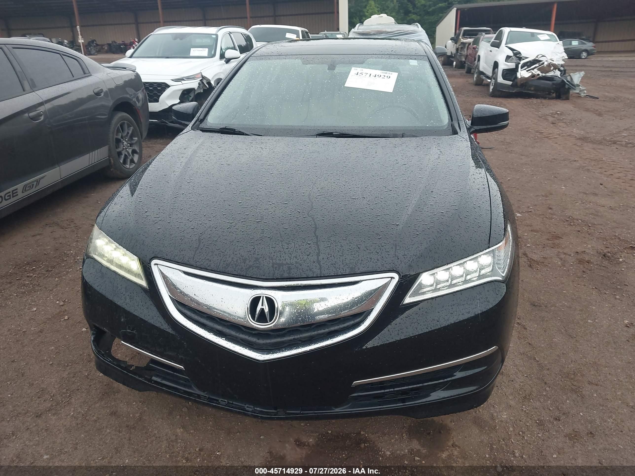 2015 Acura Tlx V6 Black vin: 19UUB2F3XFA023847