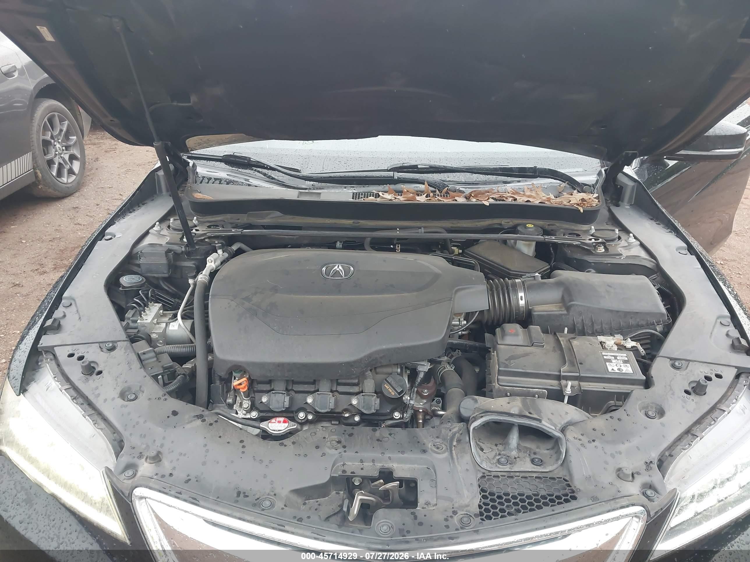 2015 Acura Tlx V6 Black vin: 19UUB2F3XFA023847