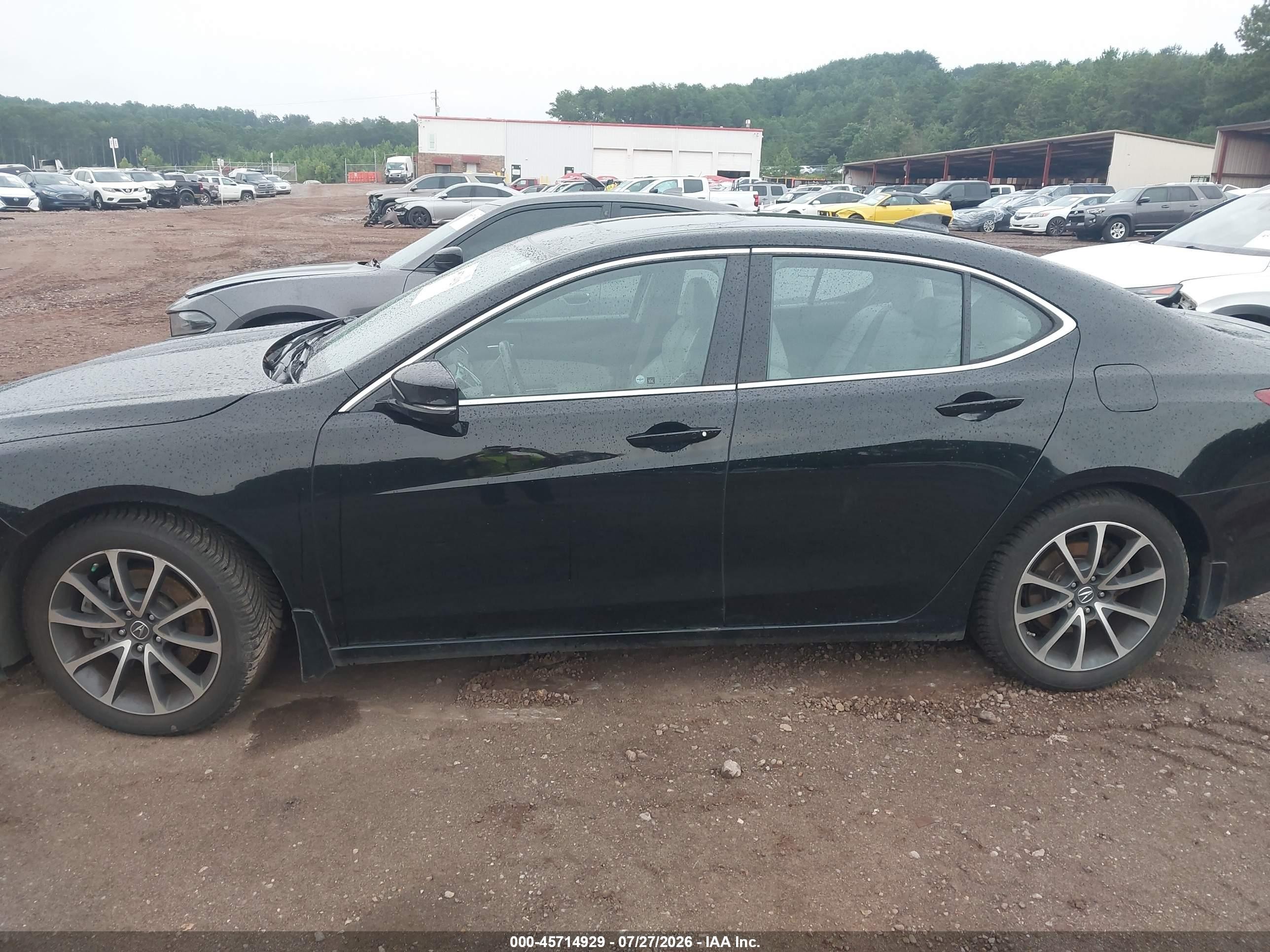 2015 Acura Tlx V6 Black vin: 19UUB2F3XFA023847