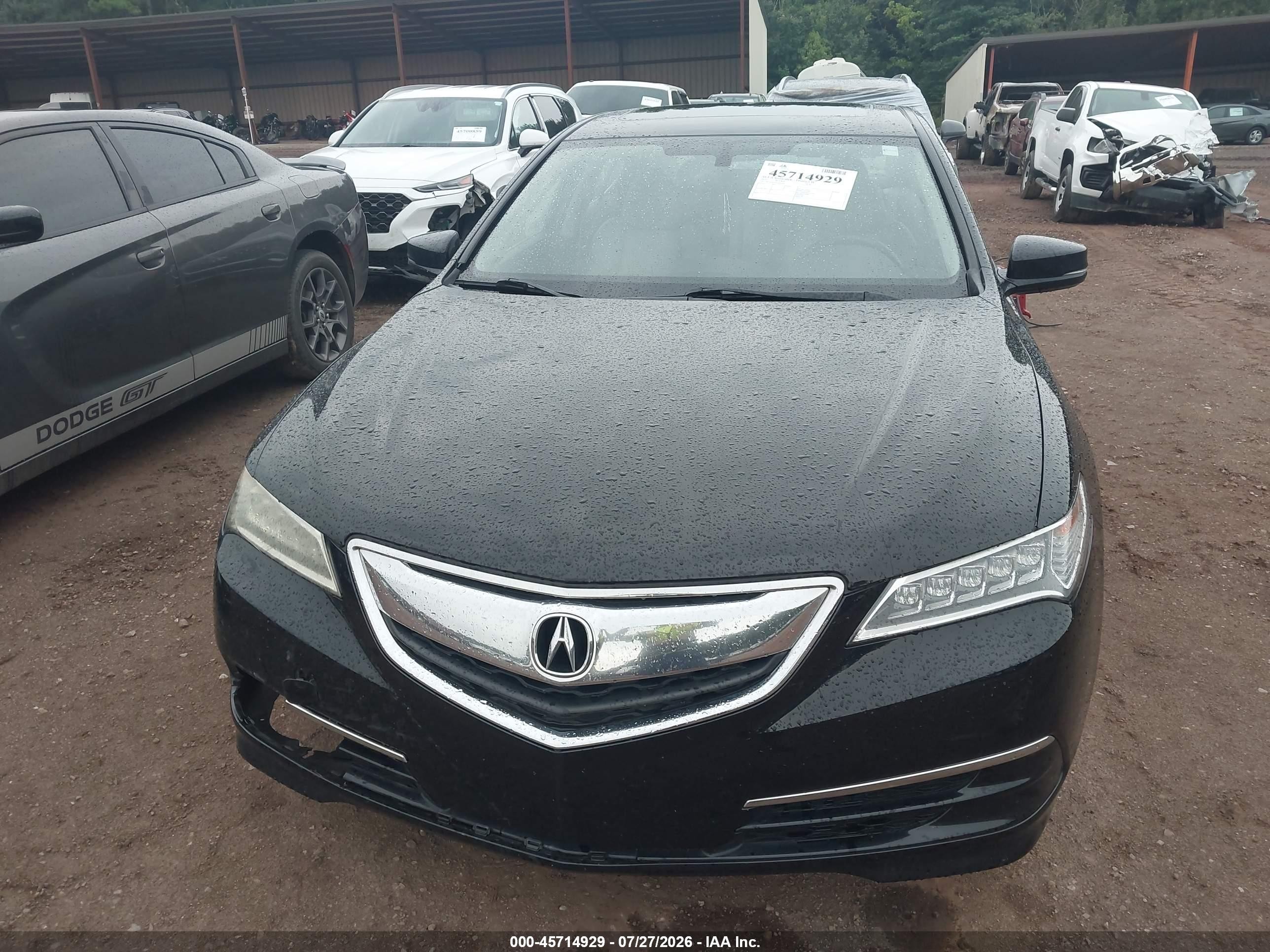 2015 Acura Tlx V6 Black vin: 19UUB2F3XFA023847