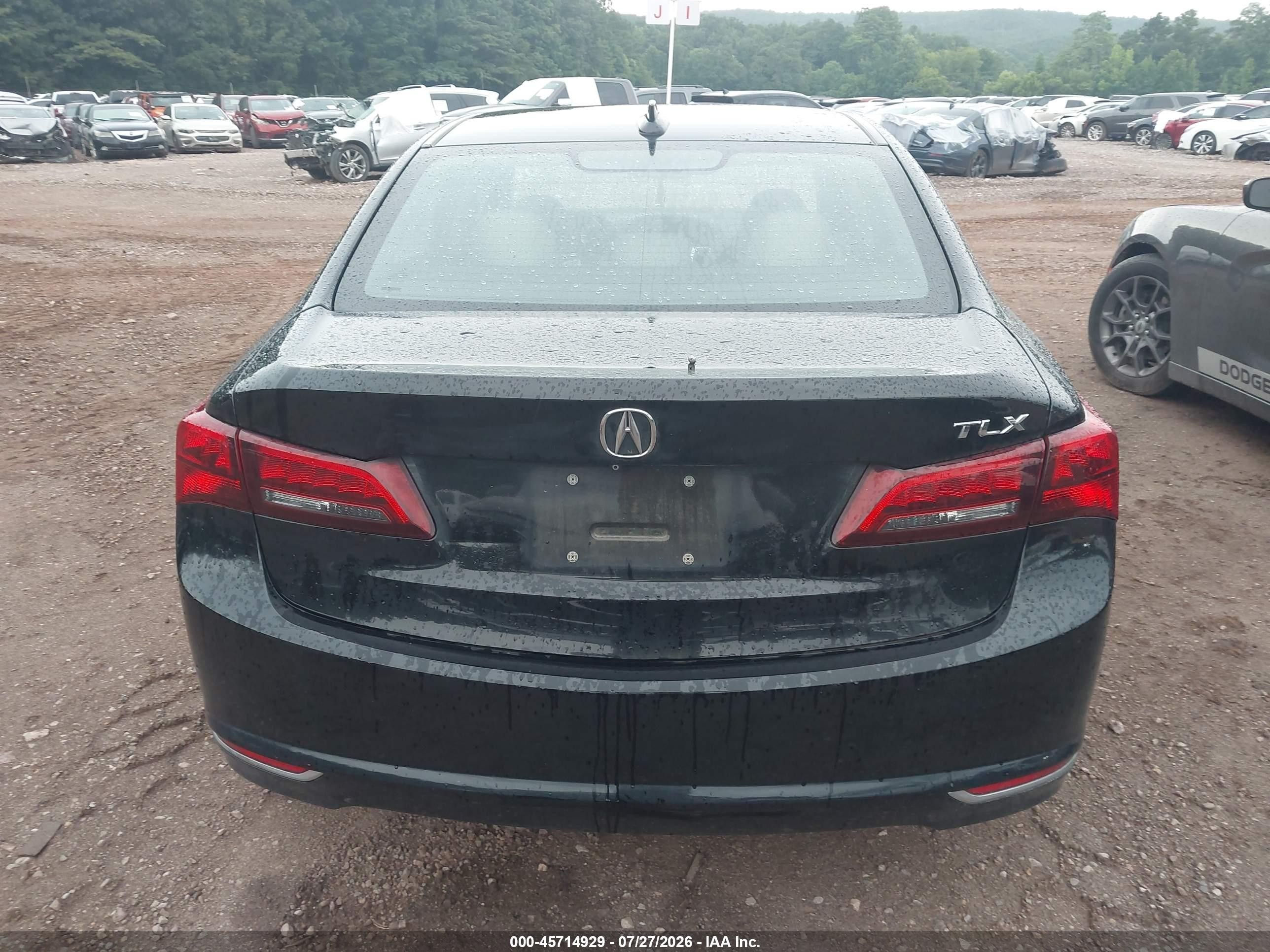 2015 Acura Tlx V6 Black vin: 19UUB2F3XFA023847