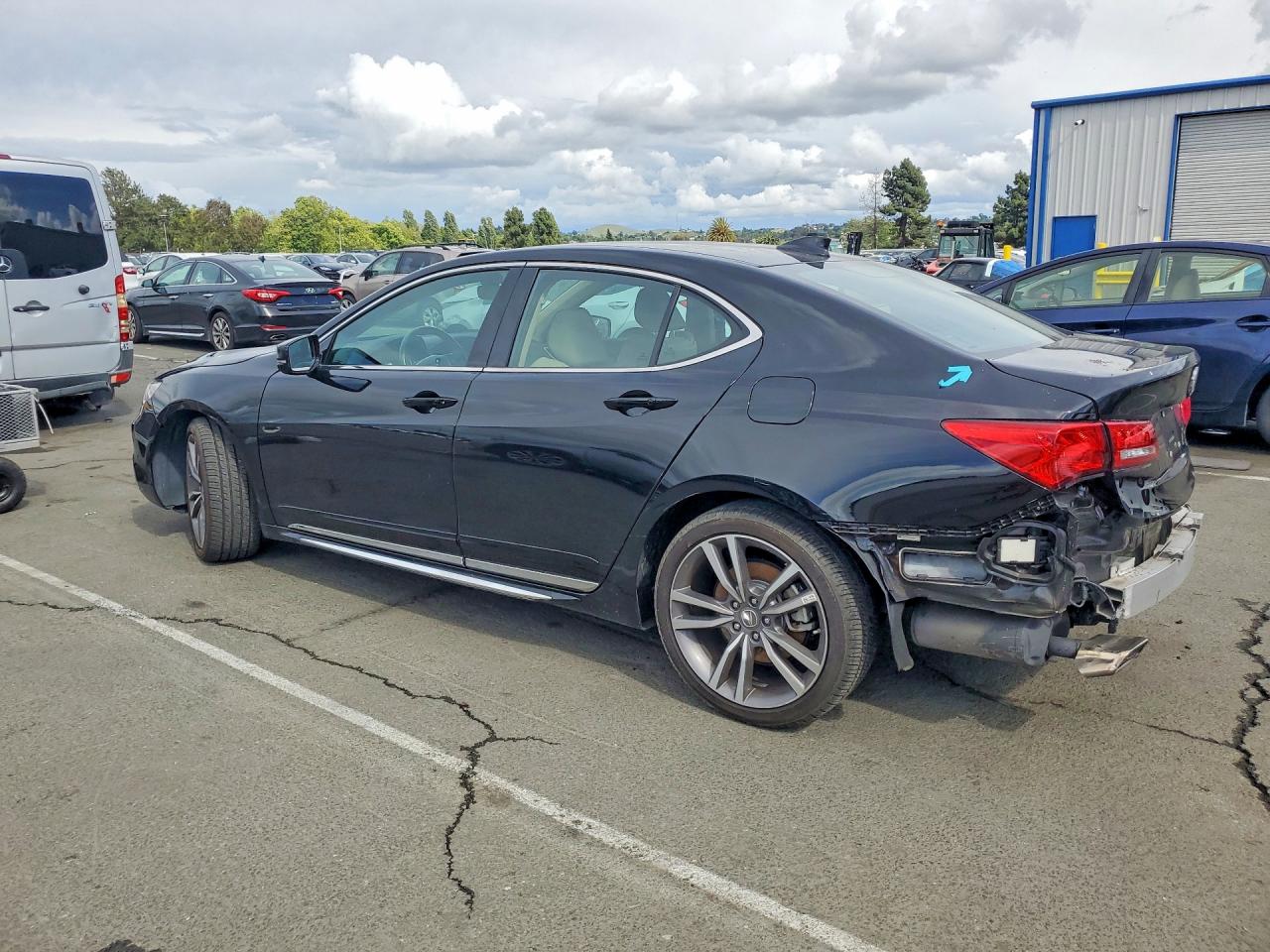 2019 Acura Tlx Technology Черный vin: 19UUB2F46KA000956