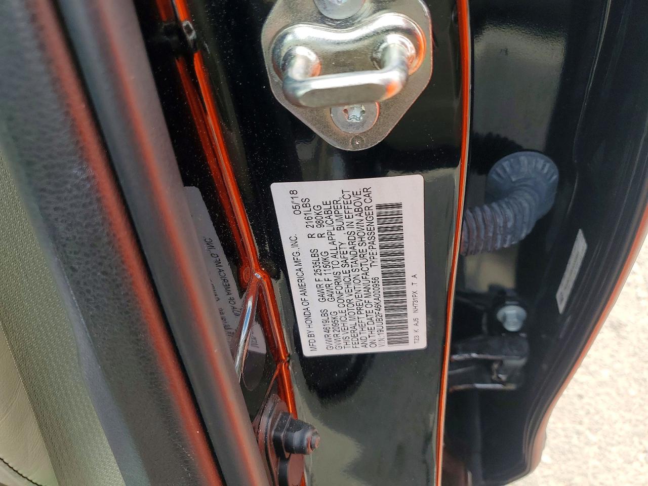 2019 Acura Tlx Technology Черный vin: 19UUB2F46KA000956