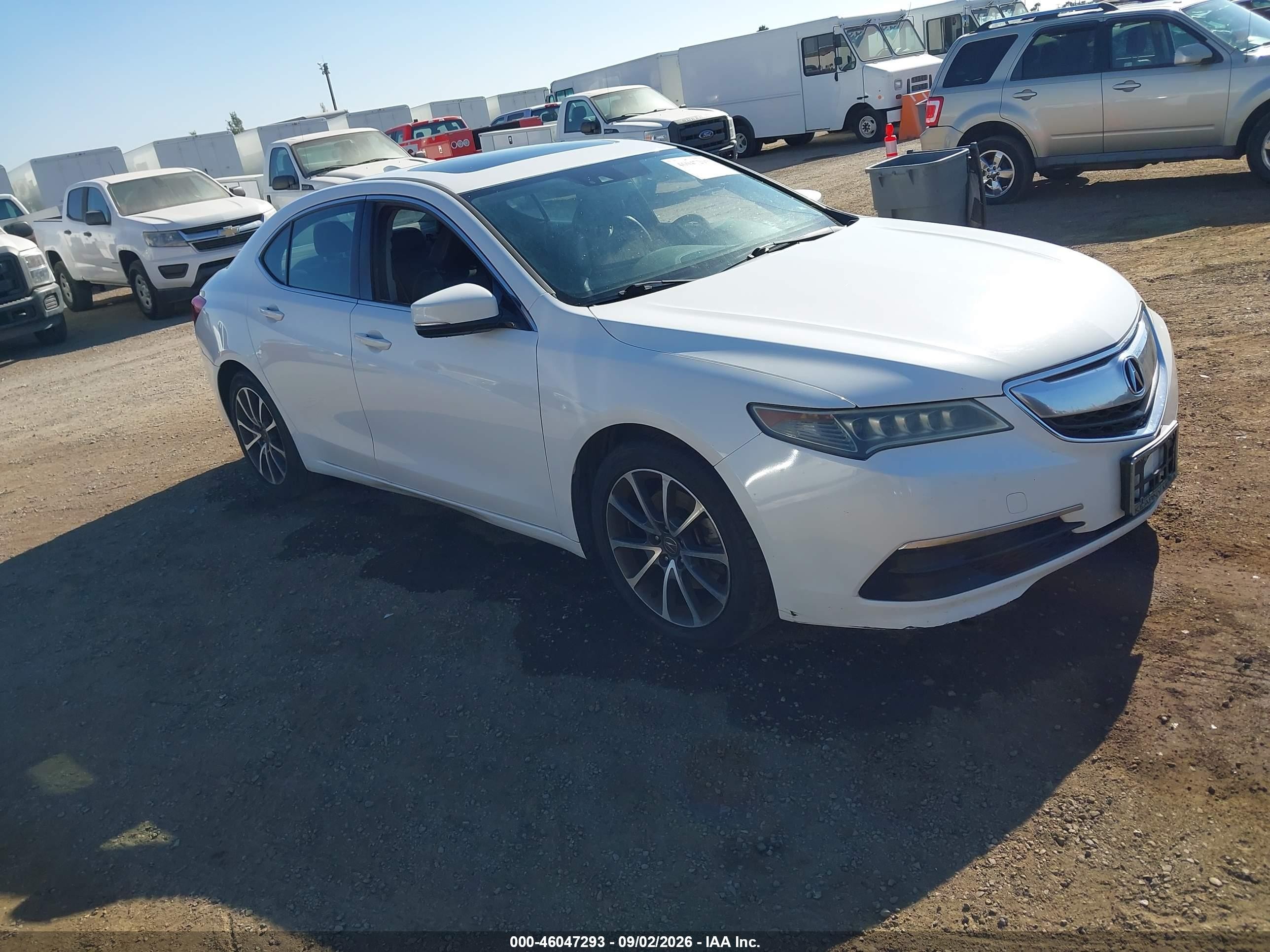 2015 Acura Tlx V6 Tech White vin: 19UUB2F50FA001244