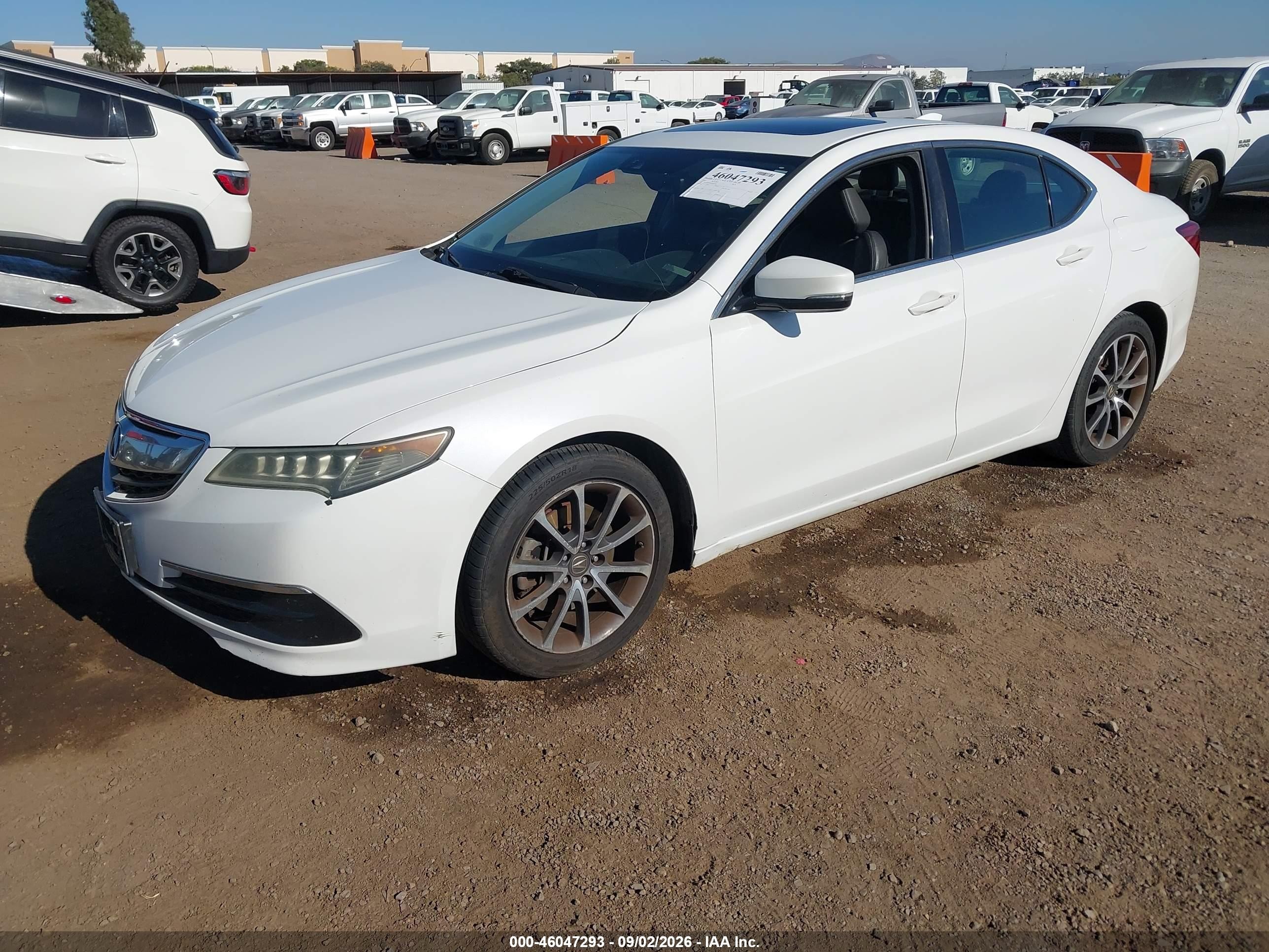 2015 Acura Tlx V6 Tech White vin: 19UUB2F50FA001244