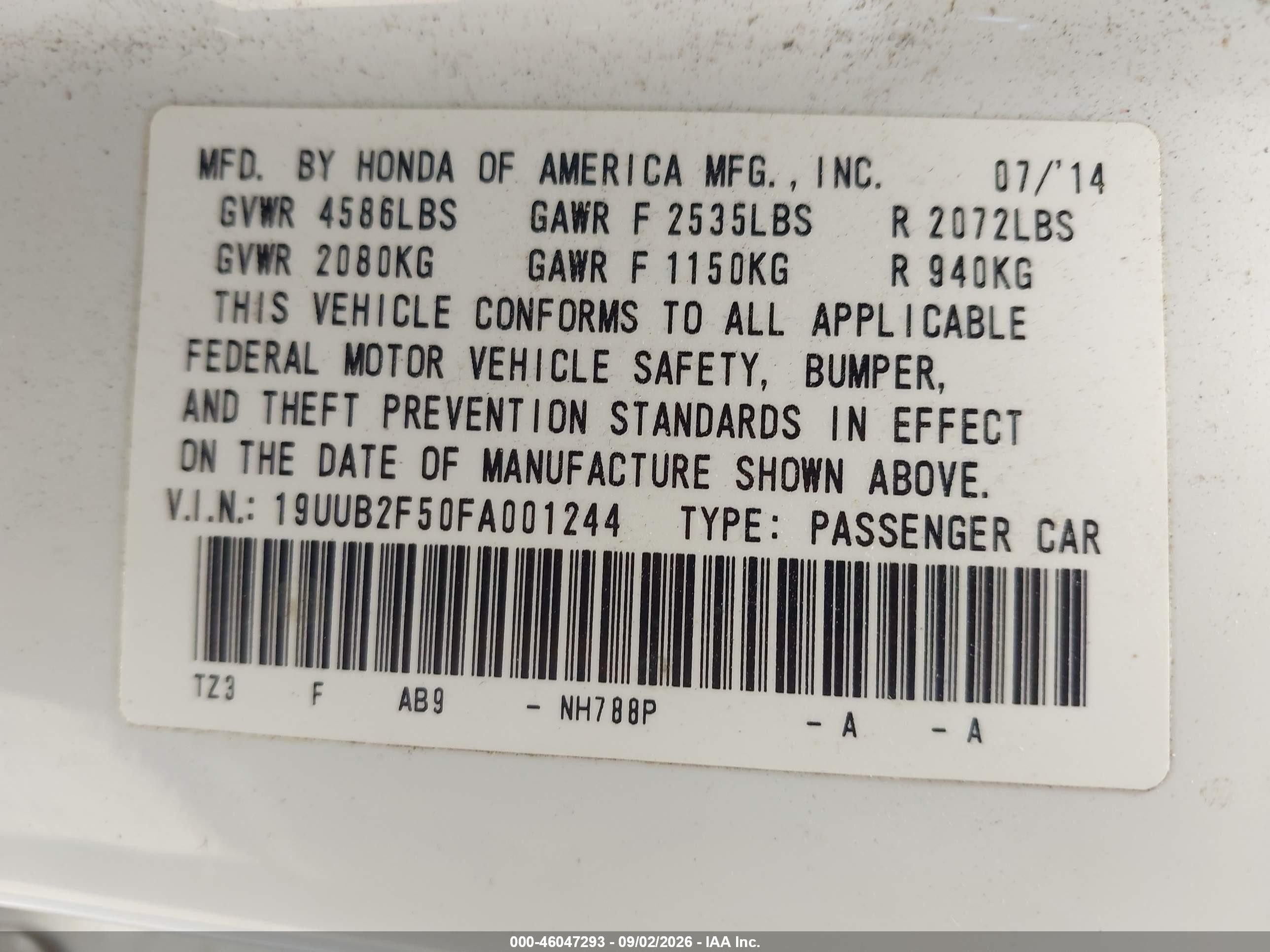 2015 Acura Tlx V6 Tech White vin: 19UUB2F50FA001244