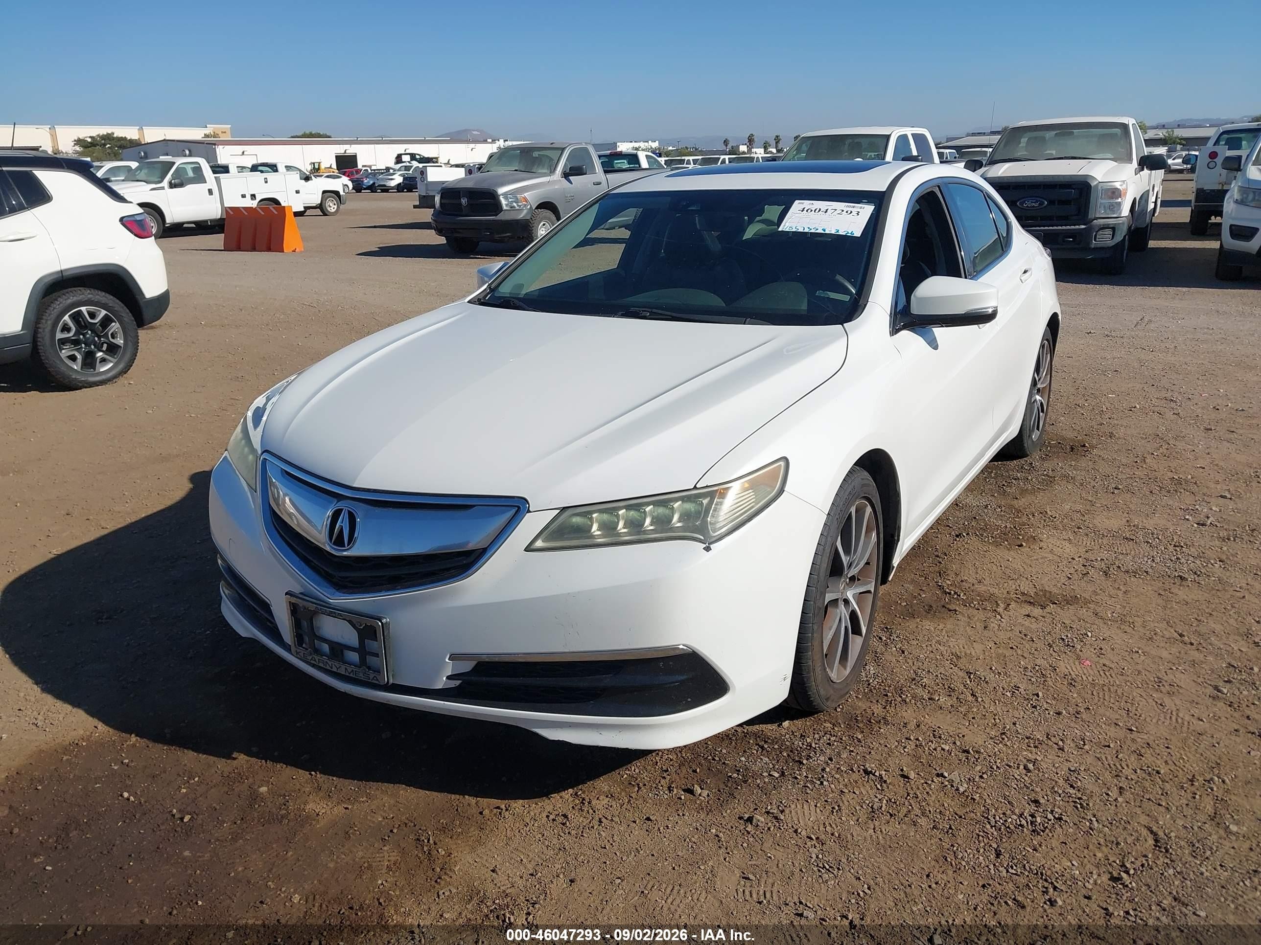 2015 Acura Tlx V6 Tech White vin: 19UUB2F50FA001244