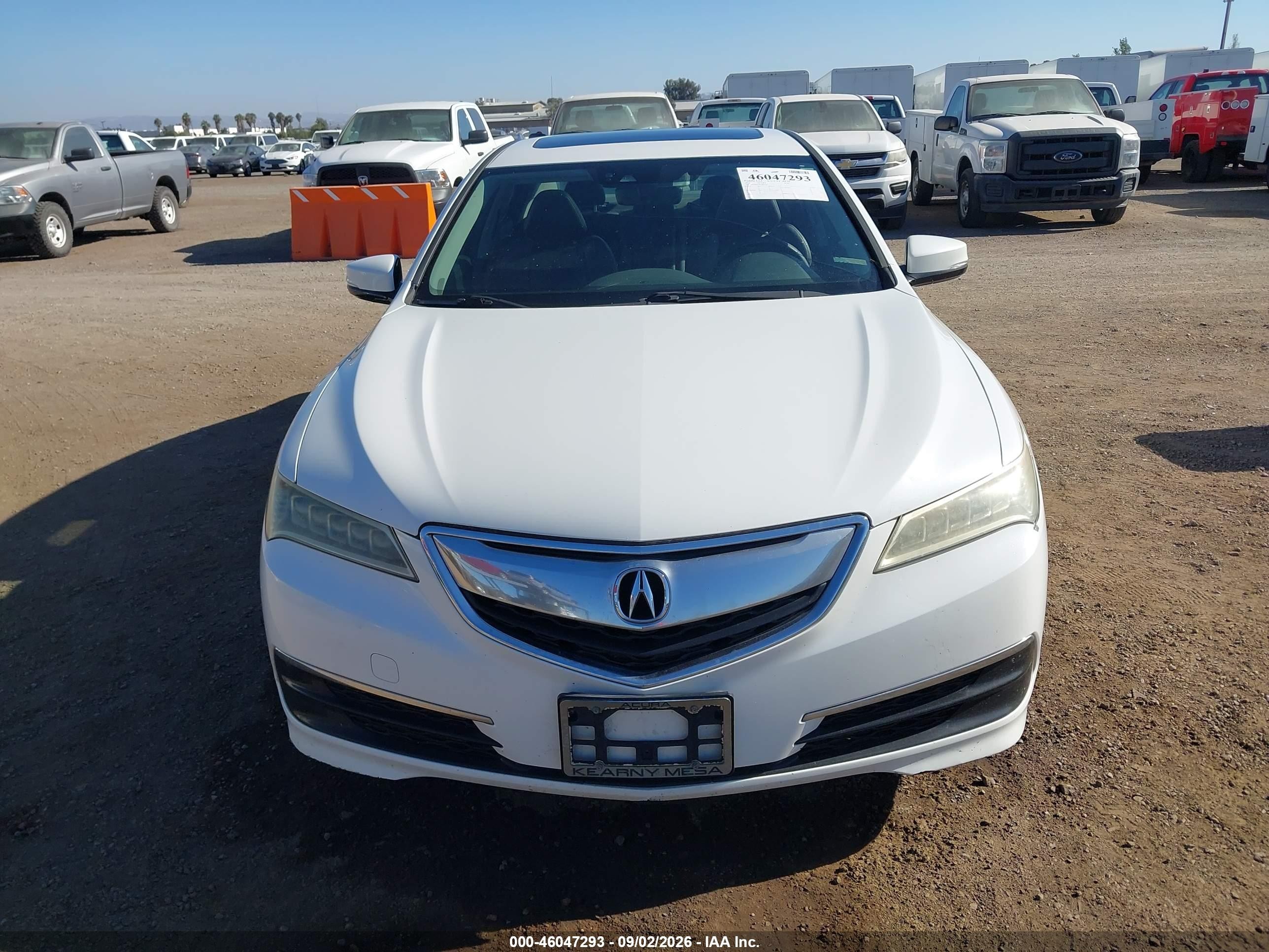 2015 Acura Tlx V6 Tech White vin: 19UUB2F50FA001244