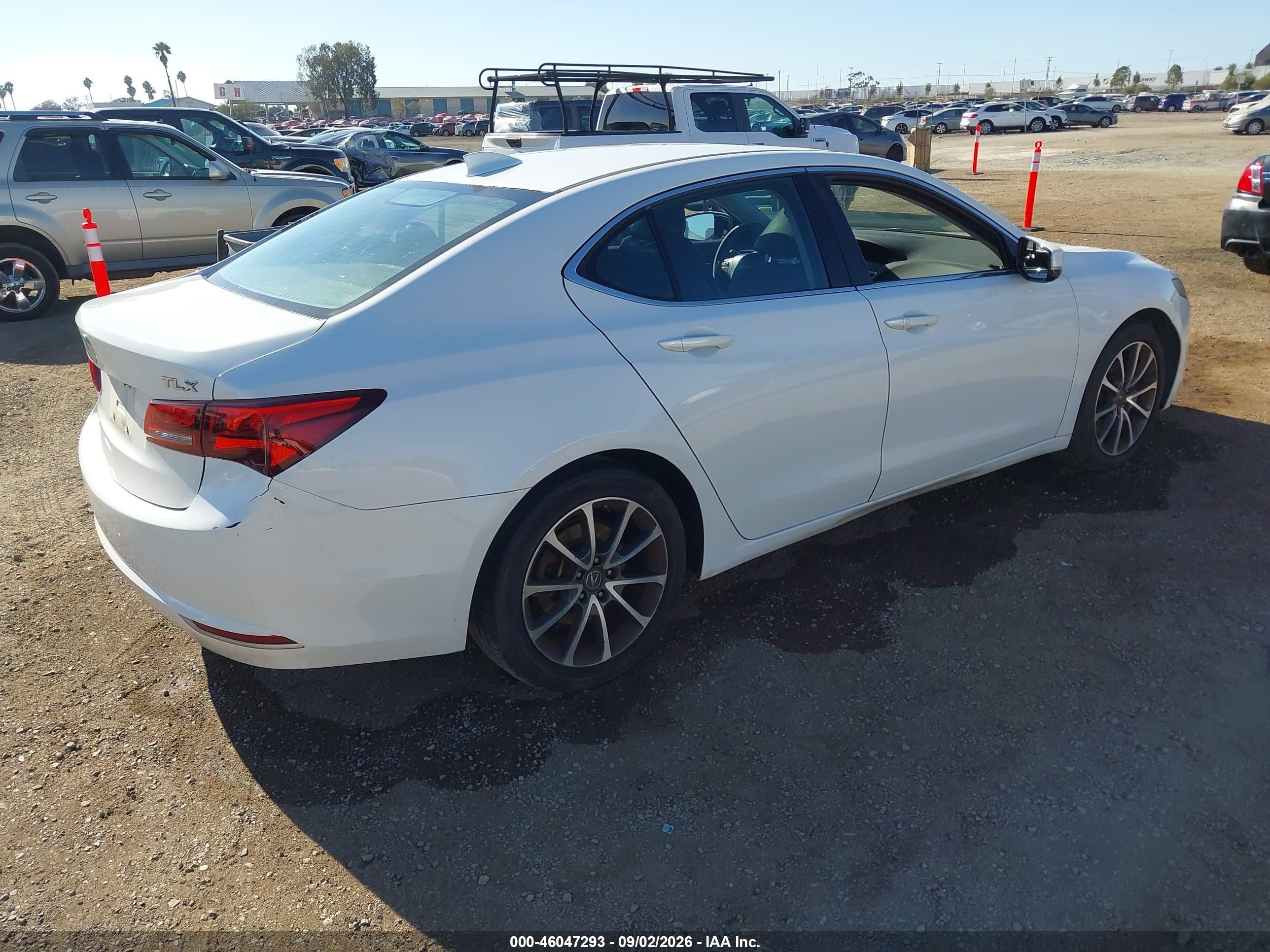 2015 Acura Tlx V6 Tech White vin: 19UUB2F50FA001244
