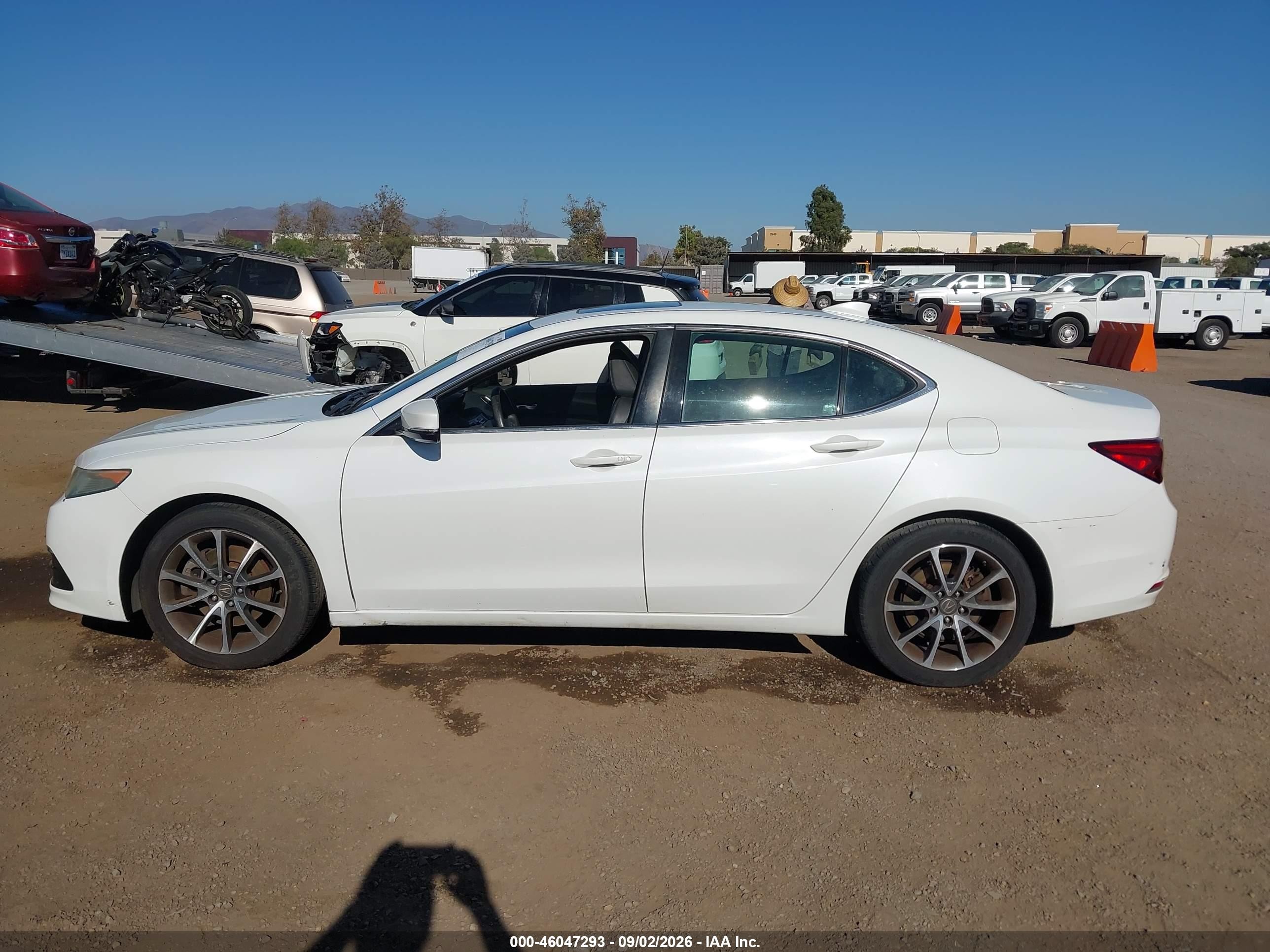 2015 Acura Tlx V6 Tech White vin: 19UUB2F50FA001244