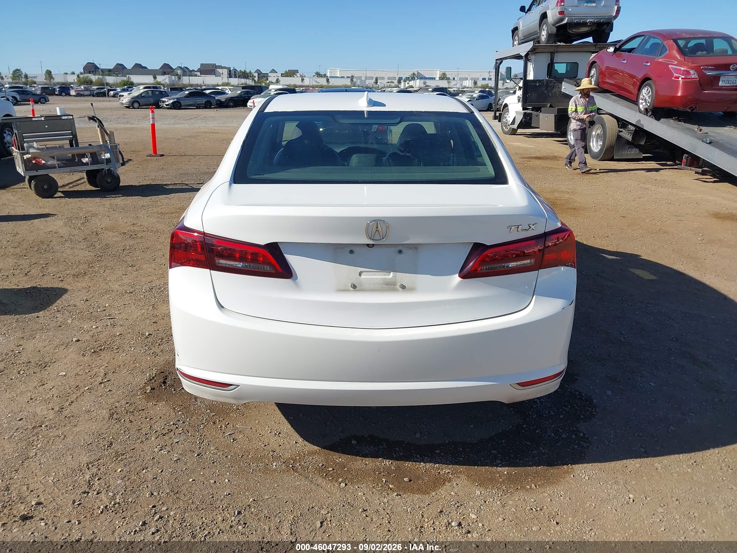 2015 Acura Tlx V6 Tech White vin: 19UUB2F50FA001244