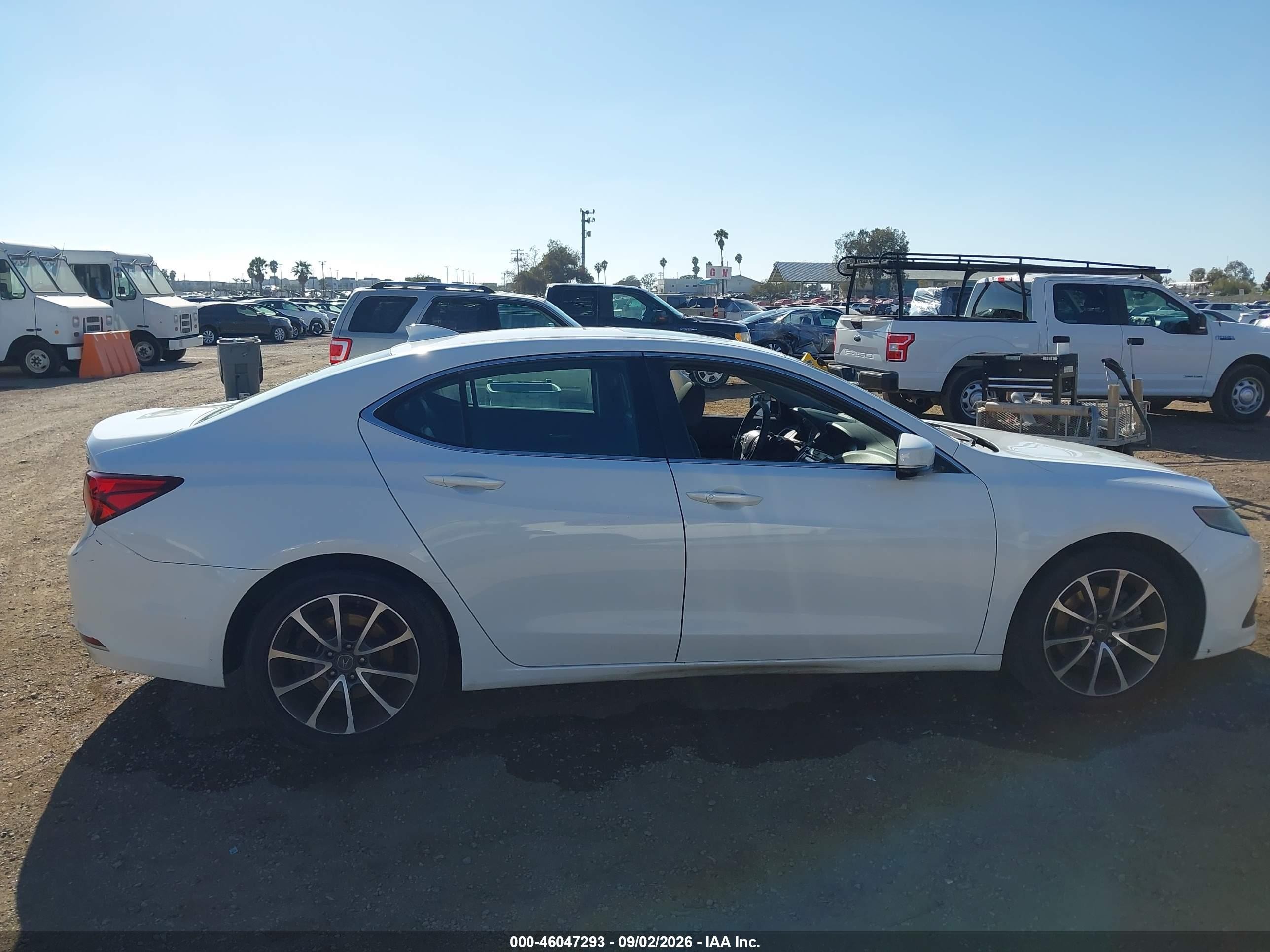 2015 Acura Tlx V6 Tech White vin: 19UUB2F50FA001244
