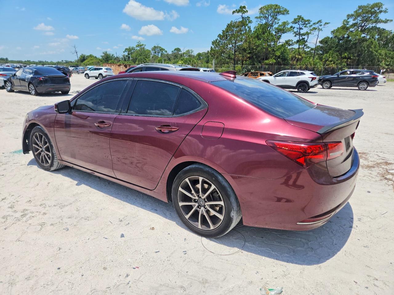 2015 Acura Tlx Tech Burgundy vin: 19UUB2F50FA001731