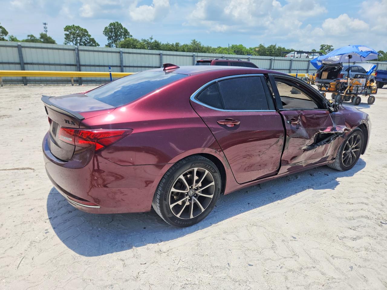 2015 Acura Tlx Tech Burgundy vin: 19UUB2F50FA001731