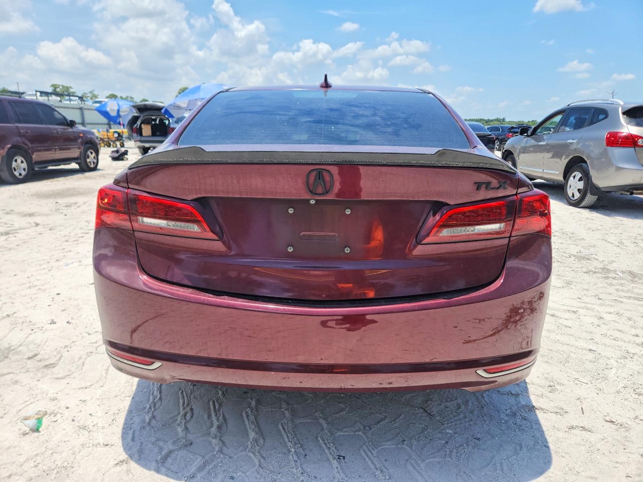2015 Acura Tlx Tech Burgundy vin: 19UUB2F50FA001731