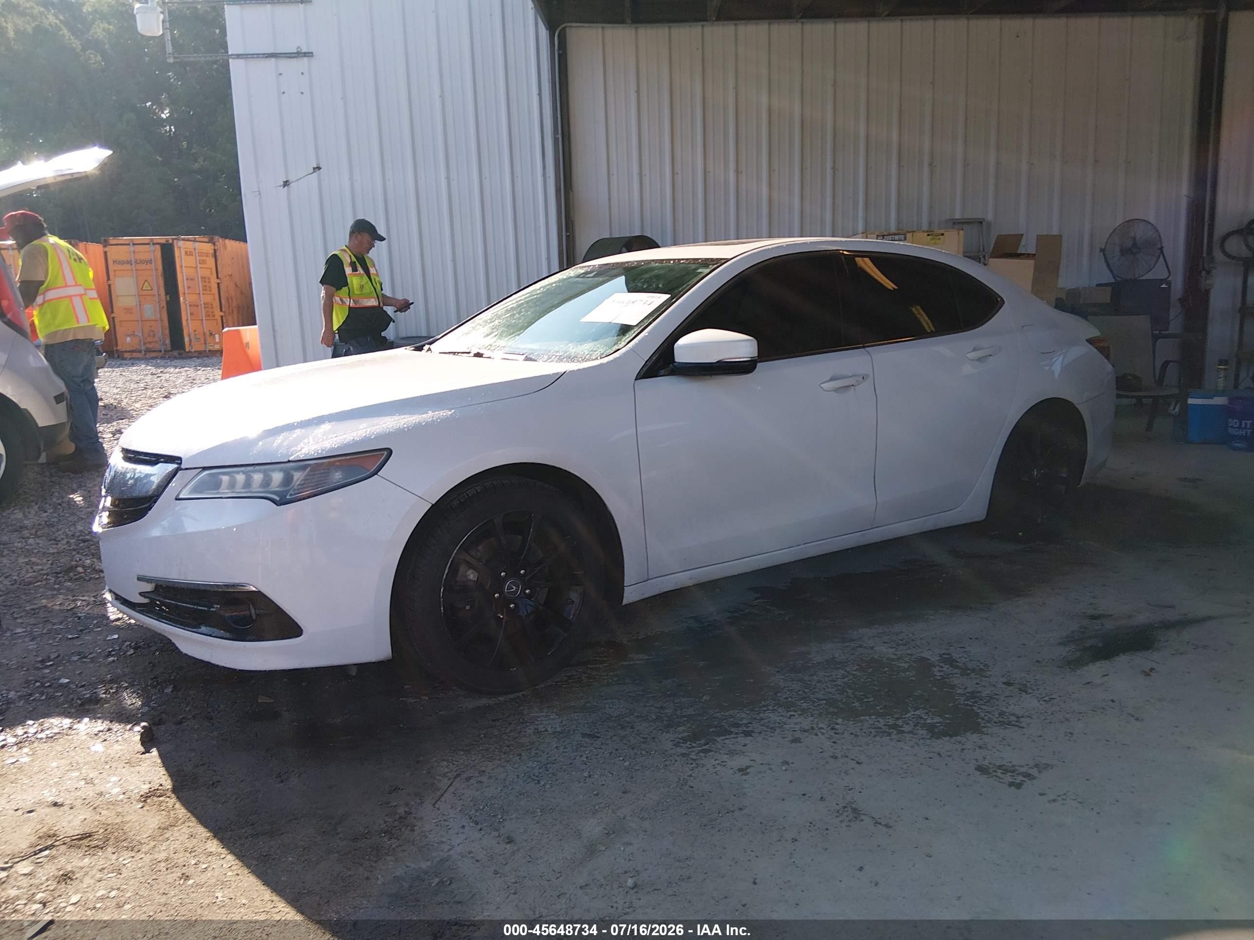 2015 Acura Tlx V6 Tech White vin: 19UUB2F50FA002264