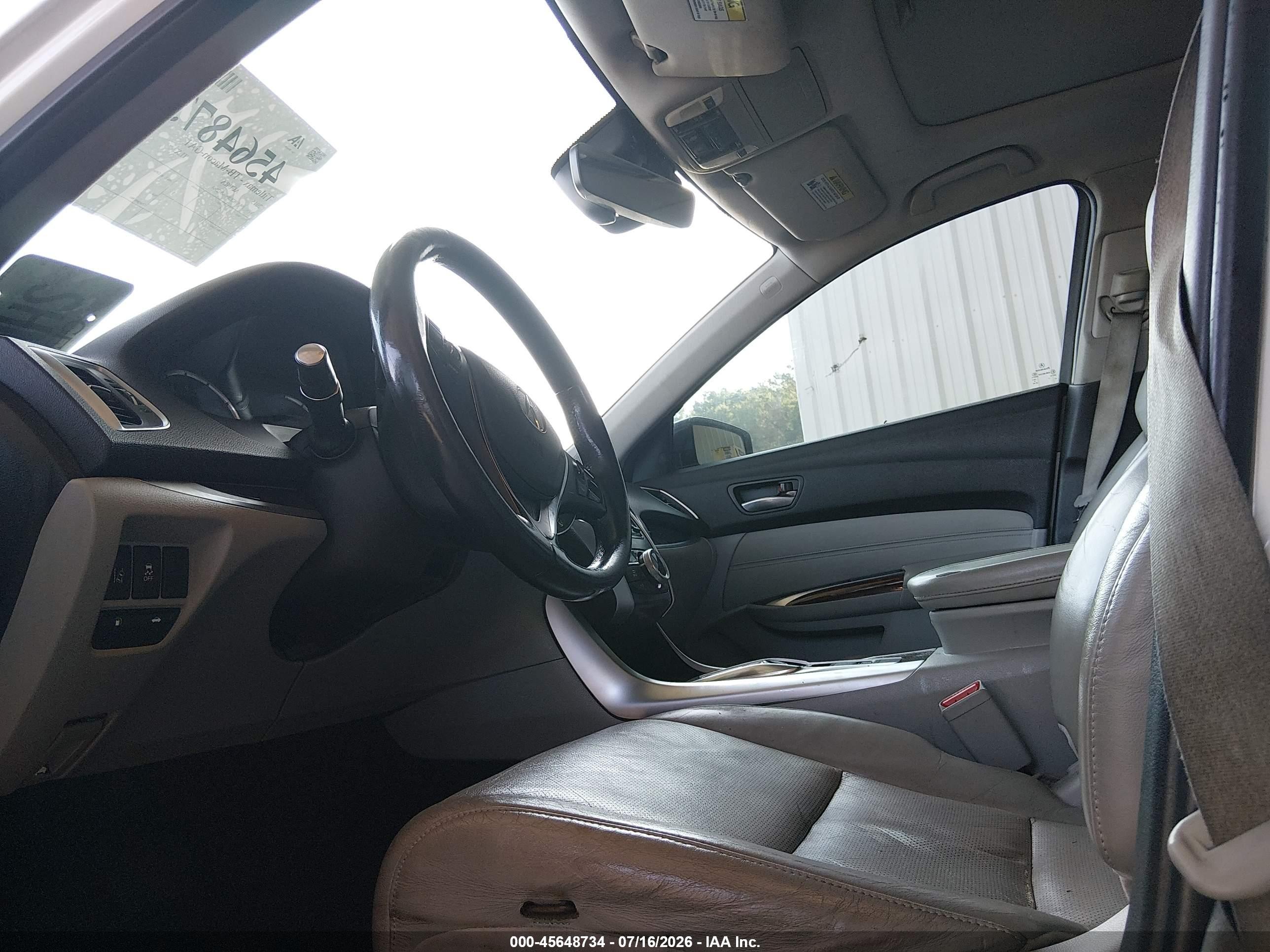 2015 Acura Tlx V6 Tech White vin: 19UUB2F50FA002264