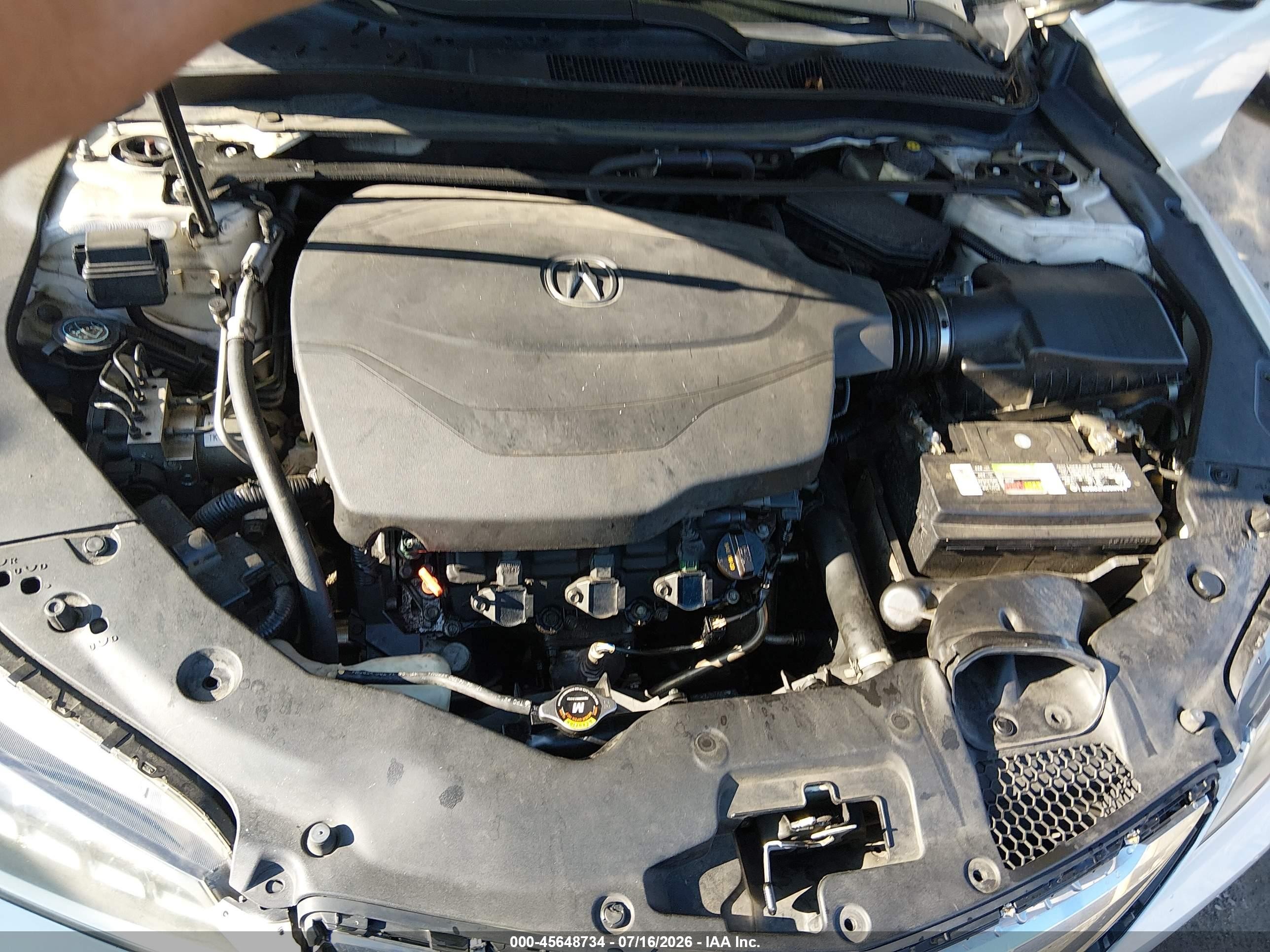 2015 Acura Tlx V6 Tech White vin: 19UUB2F50FA002264