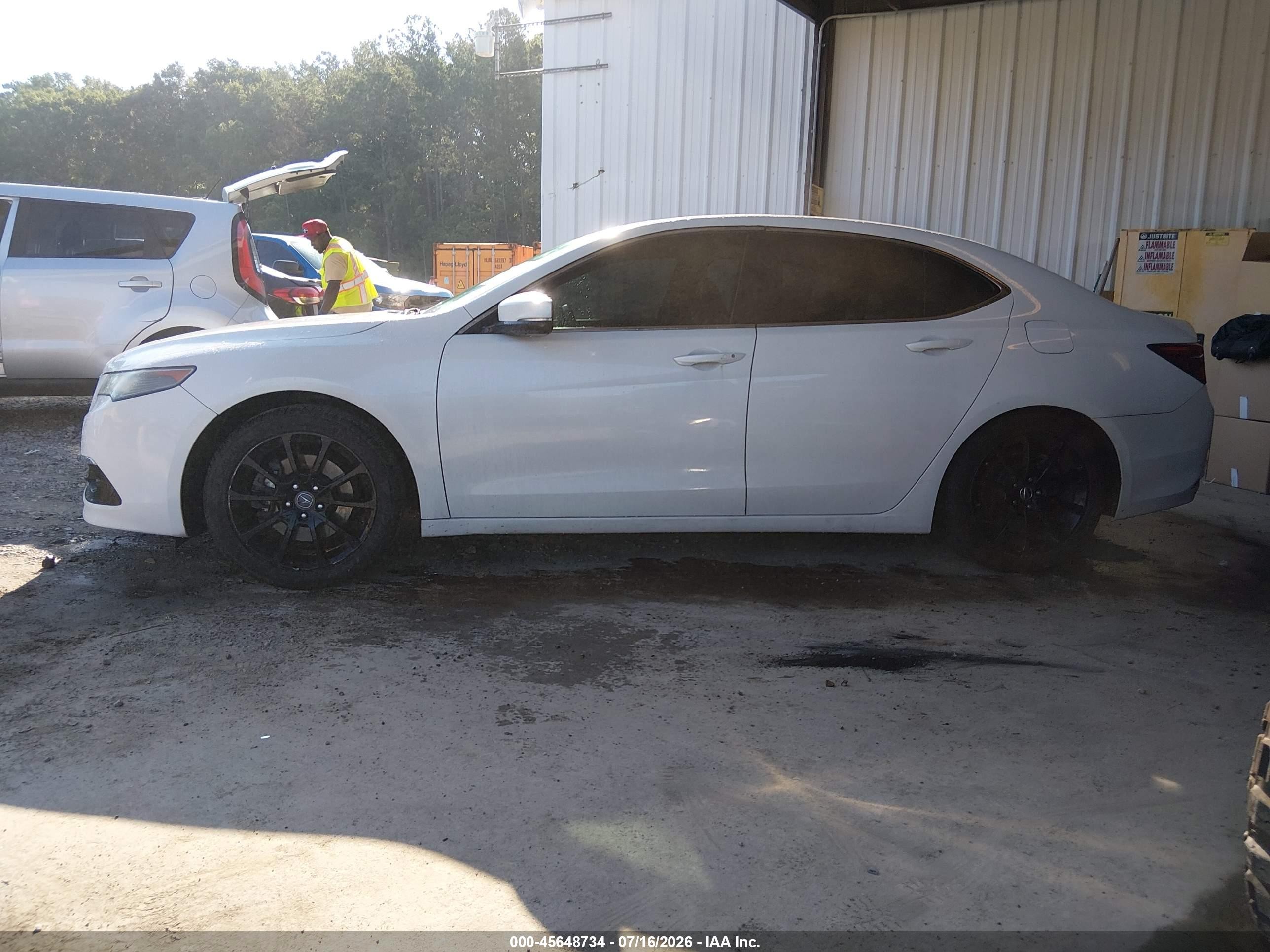 2015 Acura Tlx V6 Tech White vin: 19UUB2F50FA002264