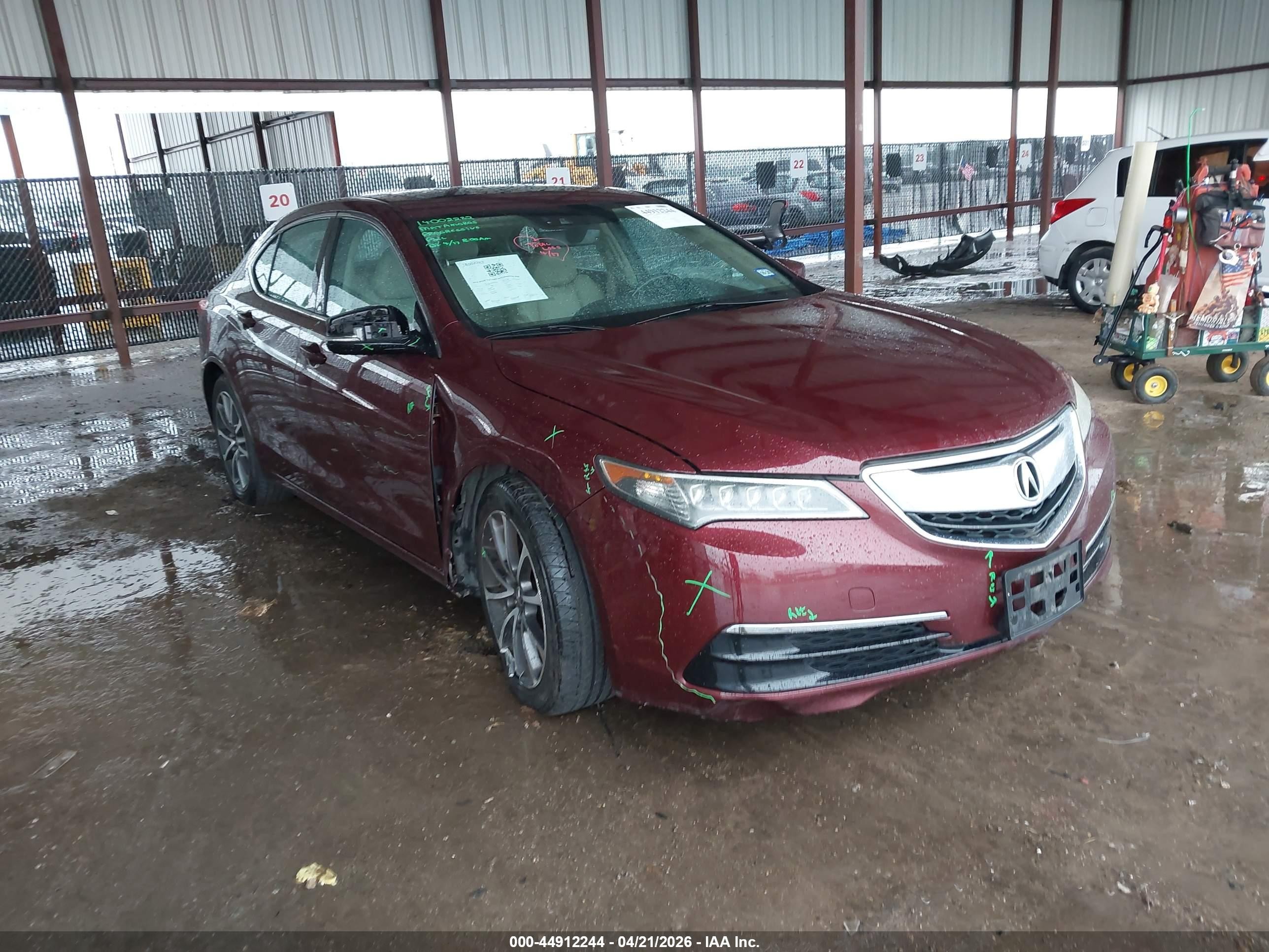2016 Acura Tlx V6 Tech Maroon vin: 19UUB2F50GA003562