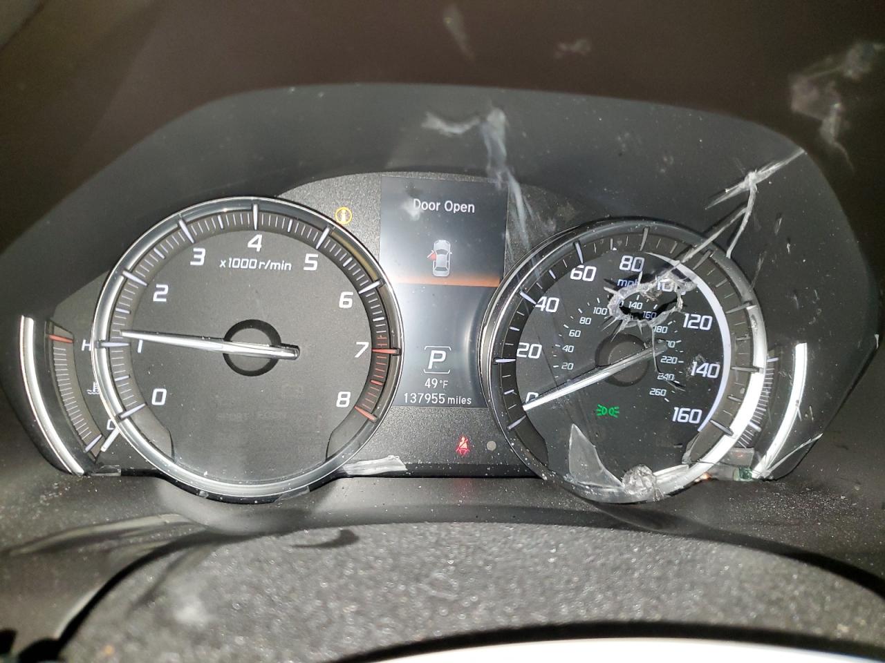 2017 Acura Tlx Tech Красный vin: 19UUB2F50HA003059 Damage: Dash Cluster Lens, Broken, Replacement Required