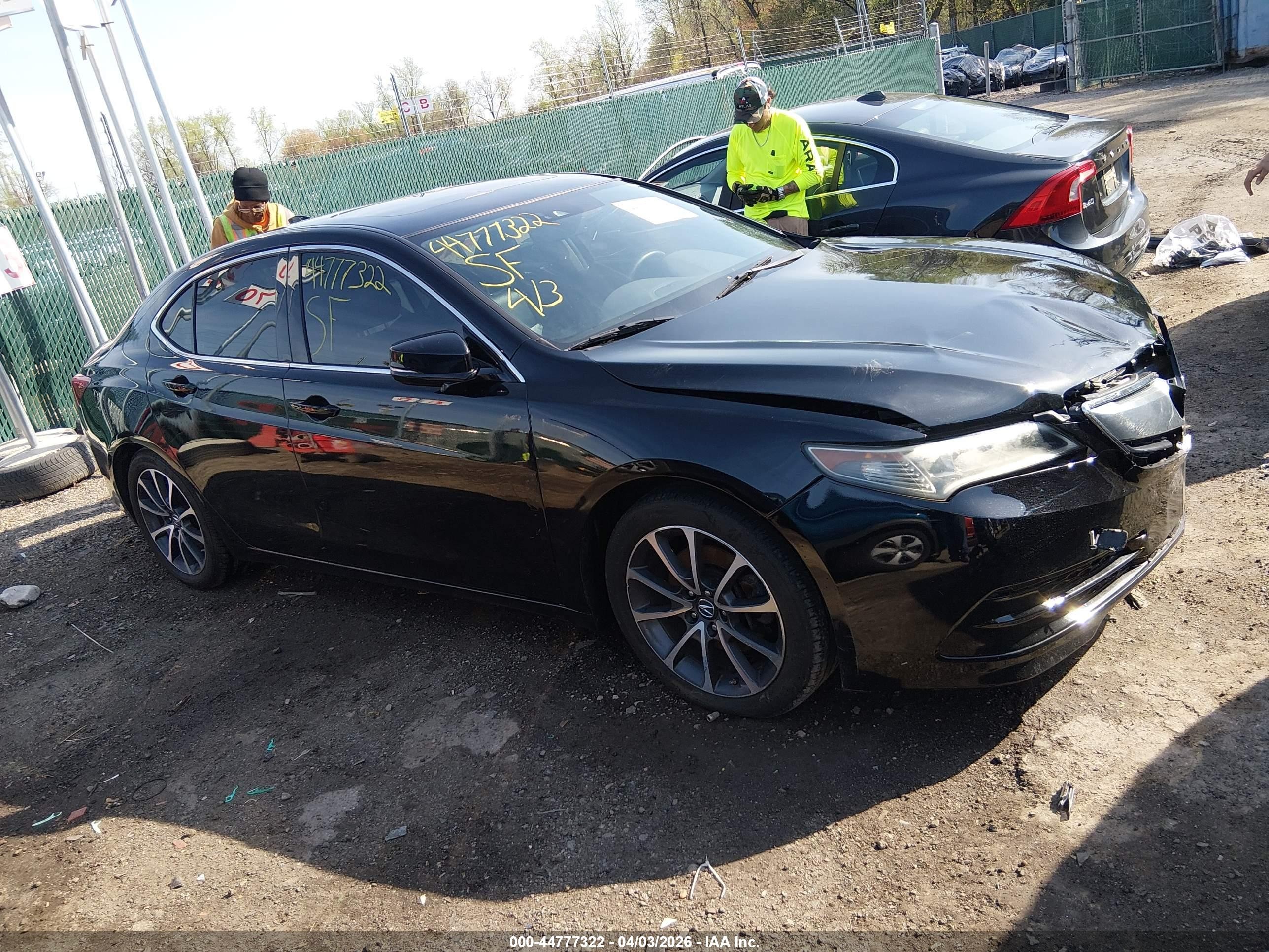 2015 Acura Tlx V6 Tech Black vin: 19UUB2F51FA002838